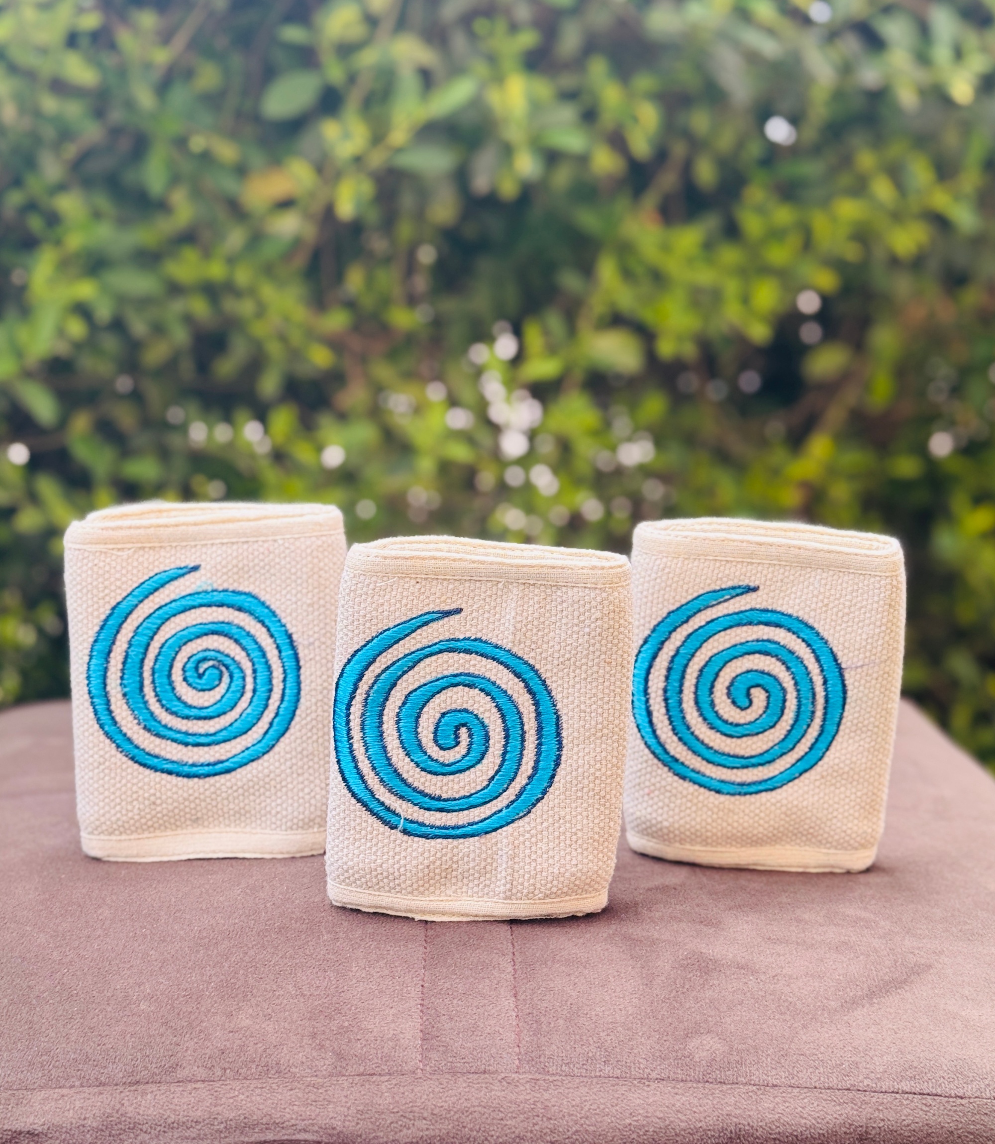 Spirals Hemp Wallet