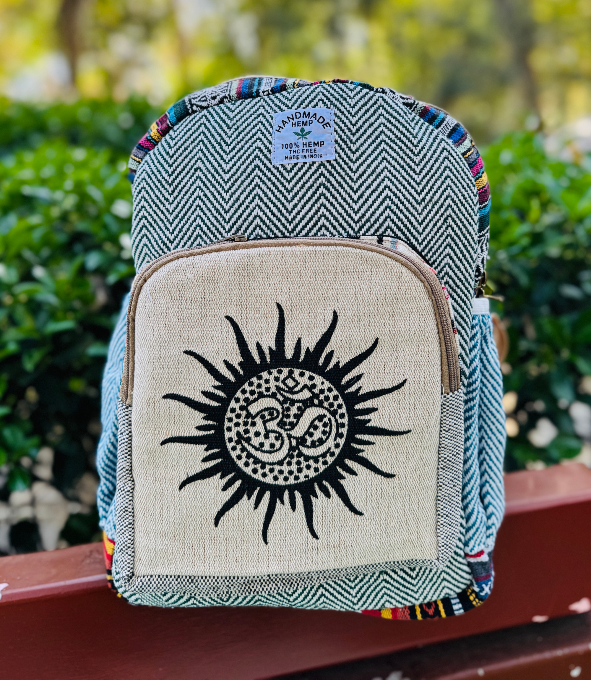 OM and SUN Hemp Bag