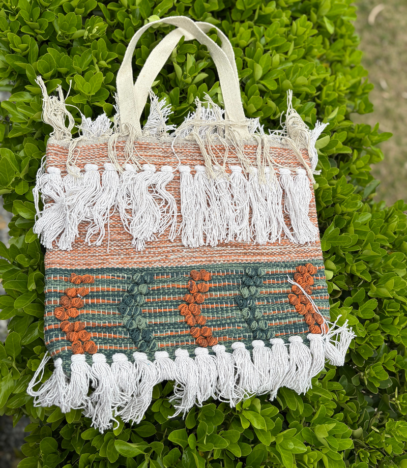 Women Boho Bag - Brown - Mix