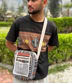Hemp Side Bag - B-W