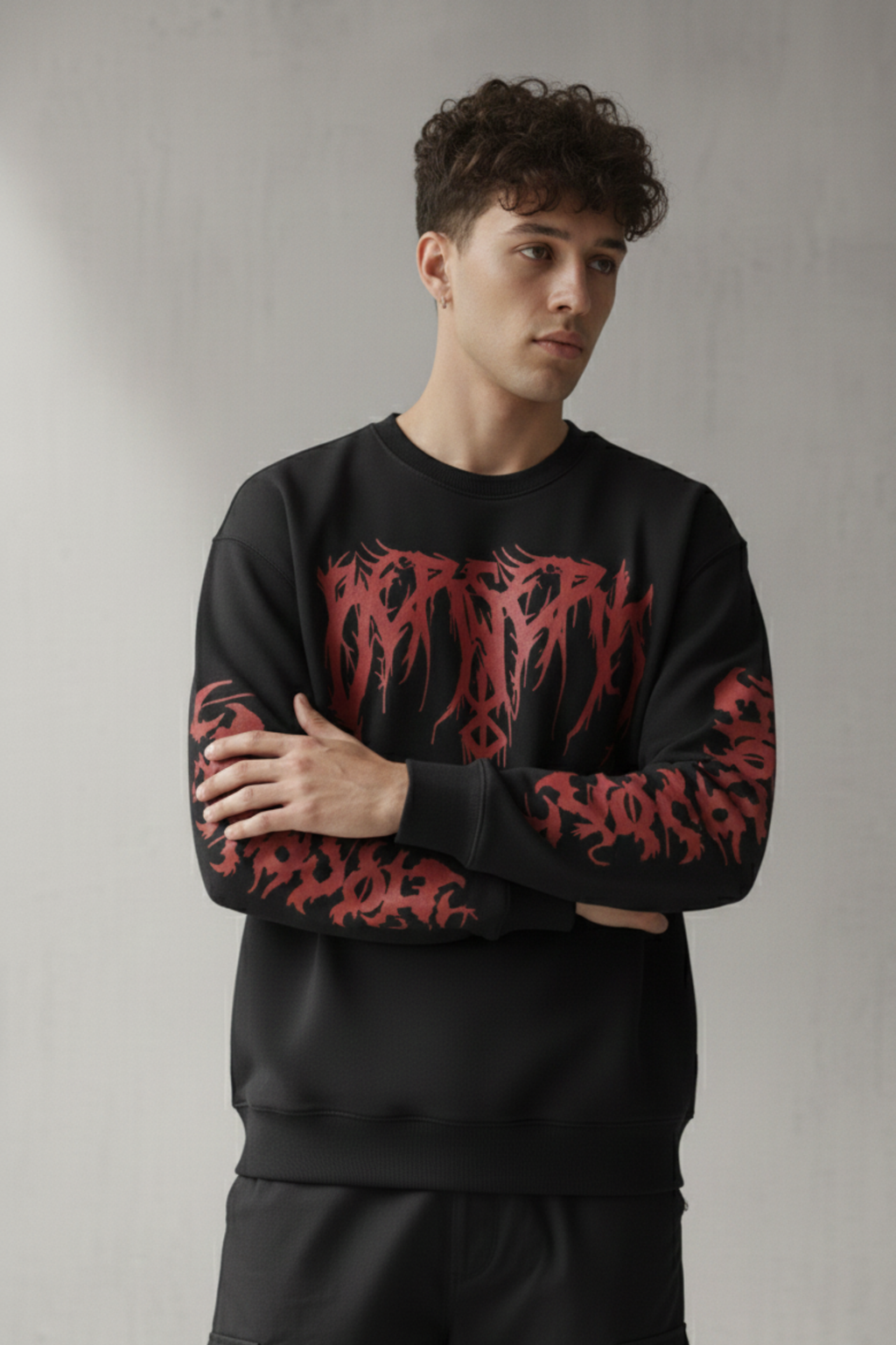 Berserk Premium Cotton Fleece Sweatshirt - Black