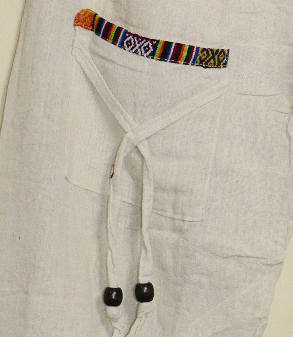 Ethnic Cotton Pajama - Beige-Unisex