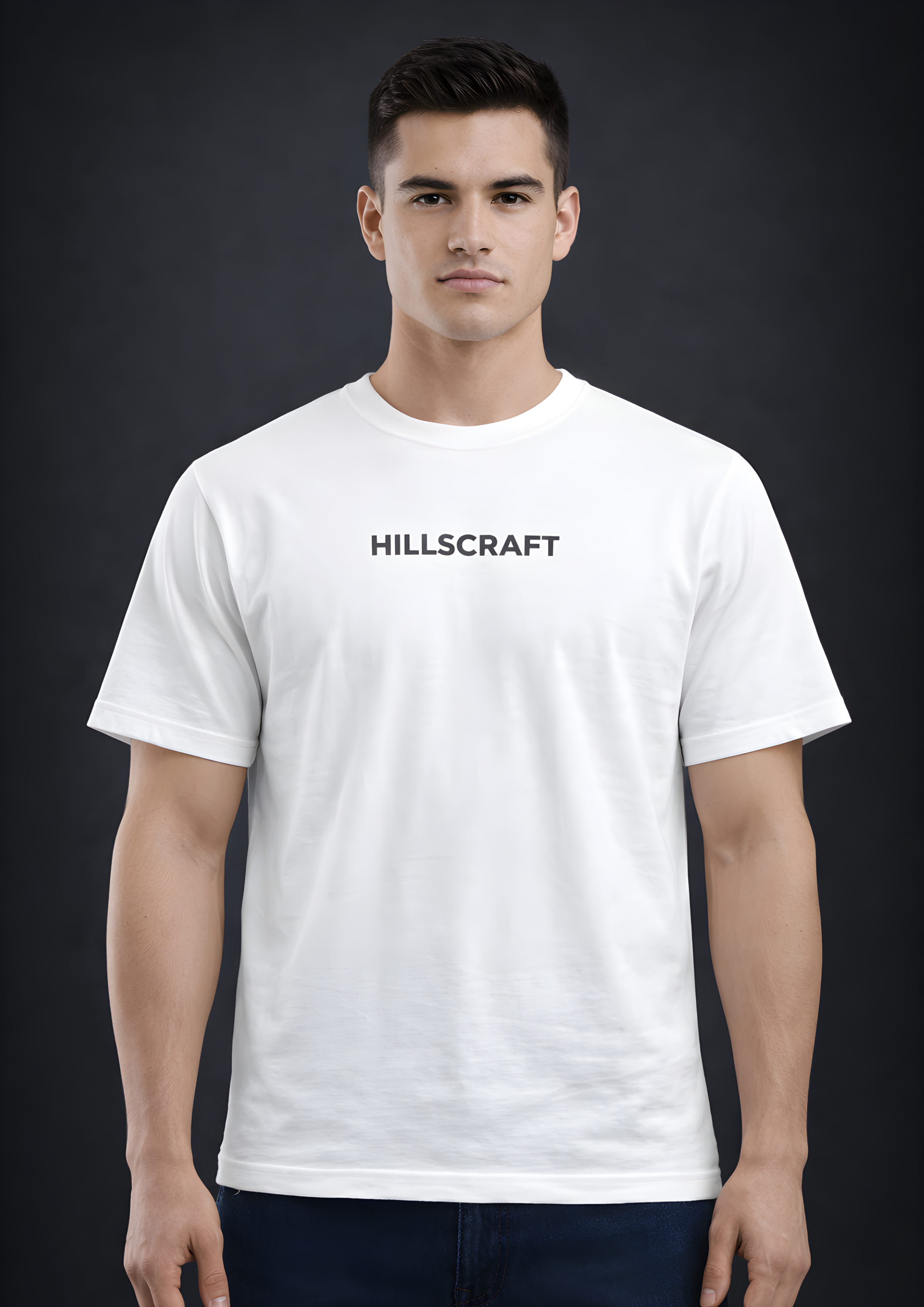 HUNT TO WIN  Regular Fit Printed T-Shirt-White