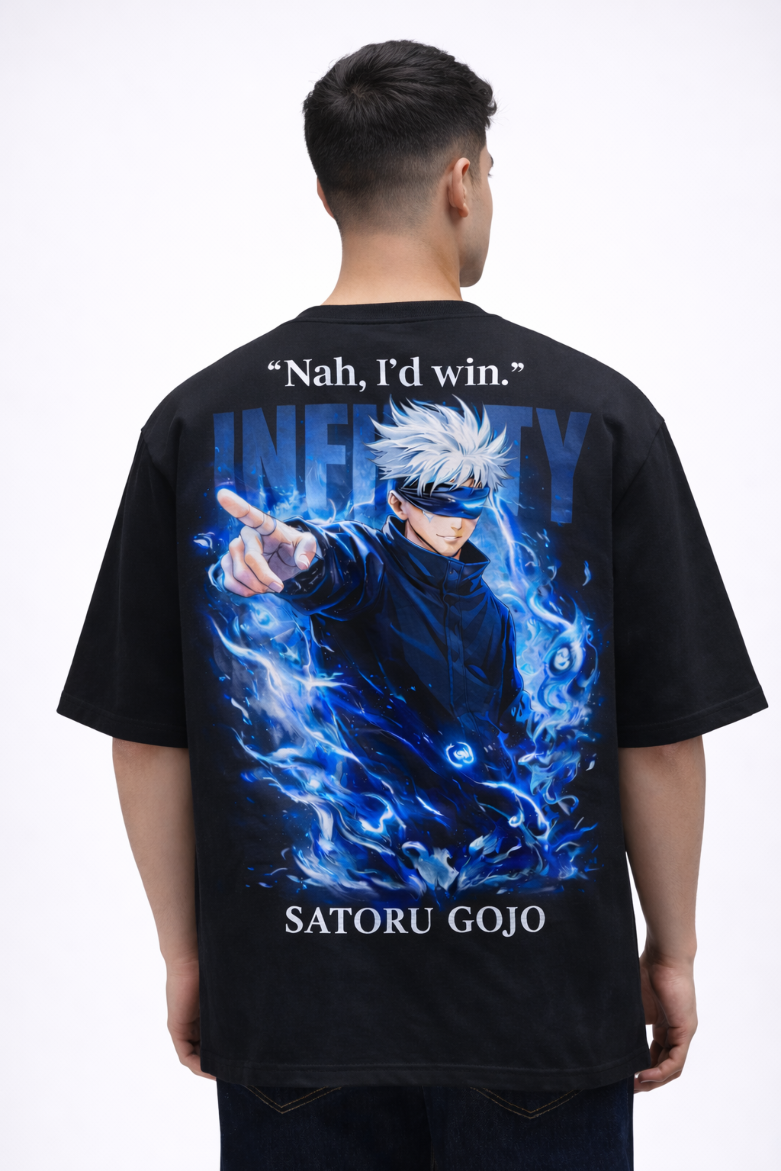 INFINITY Oversized Tee - Black