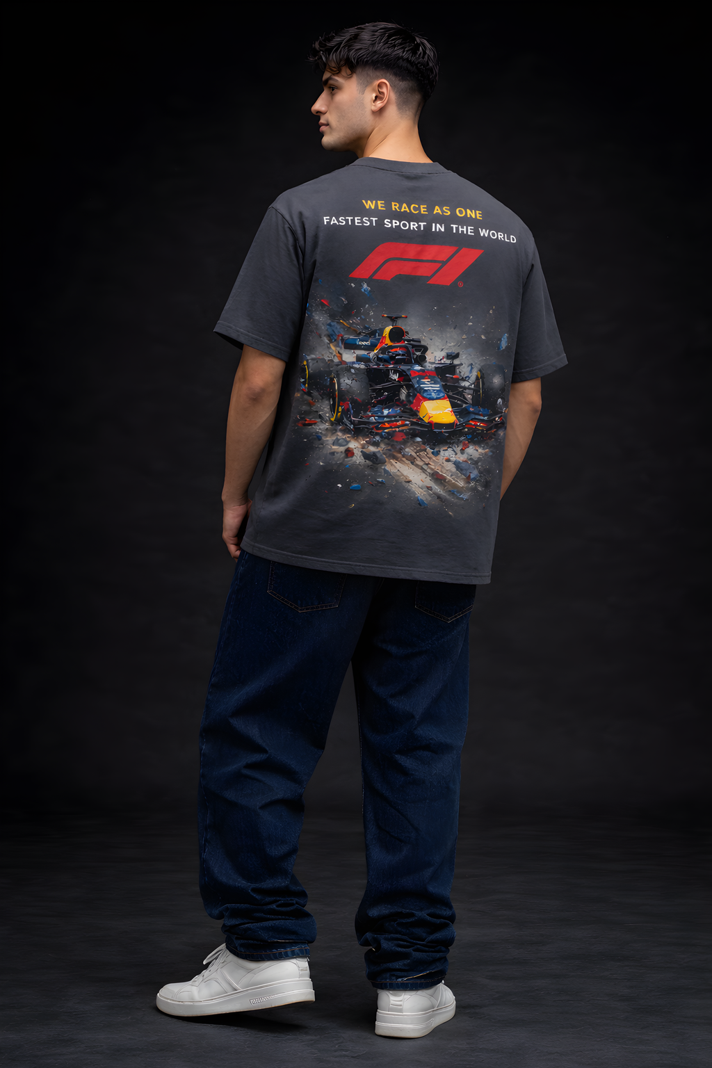 Velocity One Oversized Tee - Grey