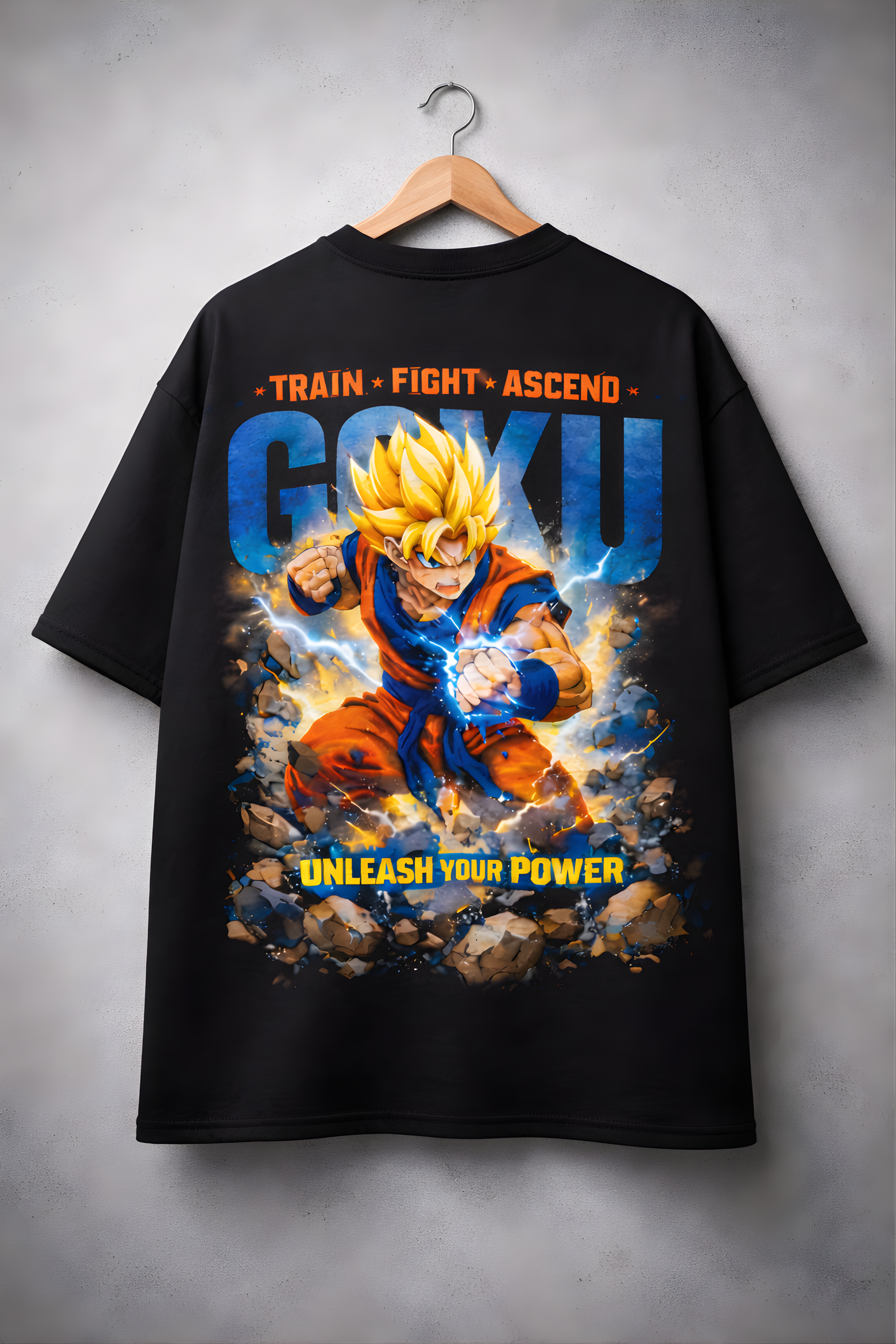 GOKU Ascend Oversized Tee - Black