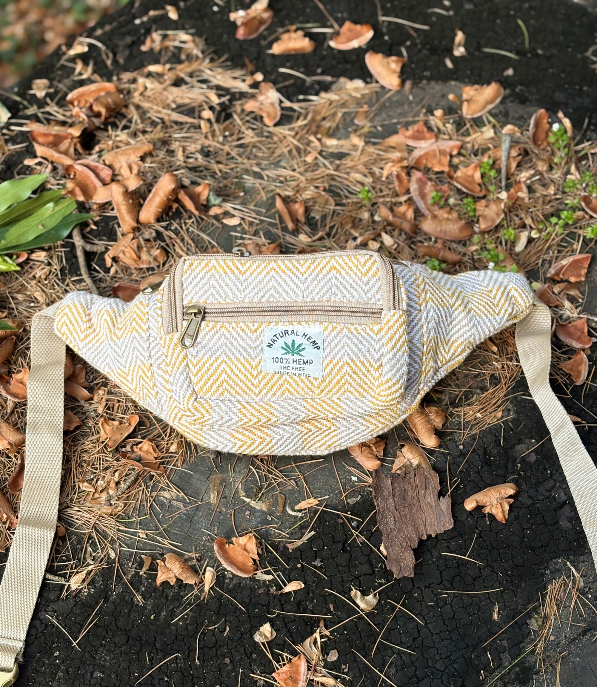 Hemp Waist Bag - Yellow