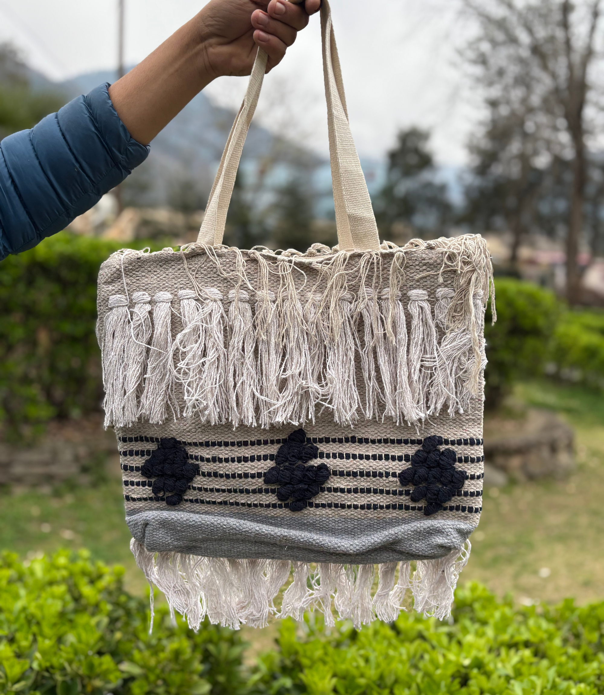 Women Boho Bag - Mix - Grey