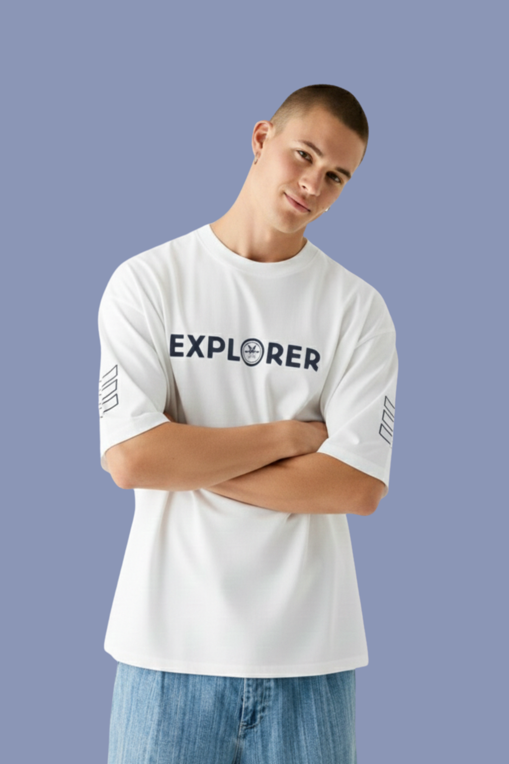 Explorer Oversized T-Shirt-White