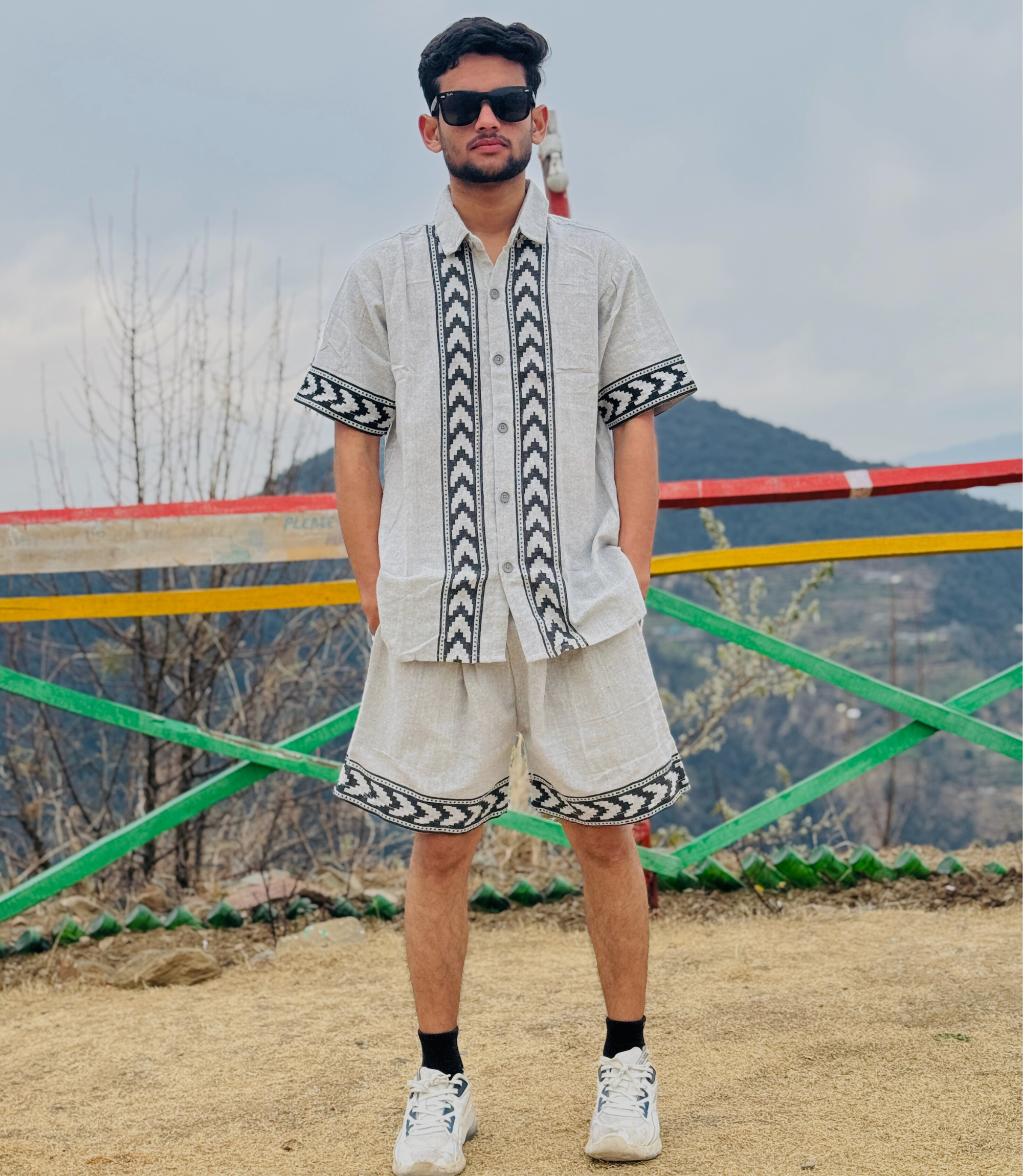 Summer Khadi CO-Ords Set