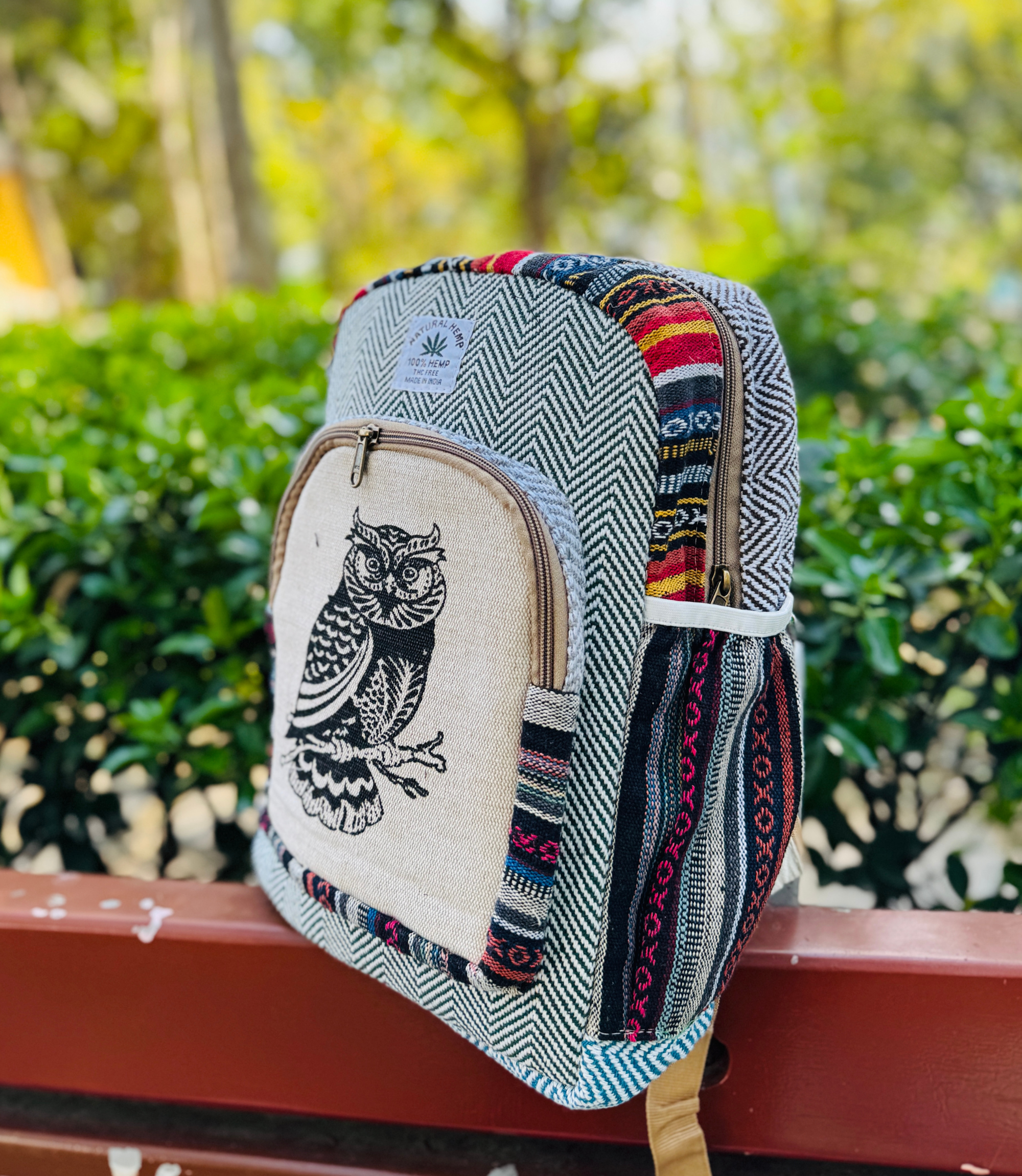 Owl Hemp Bag