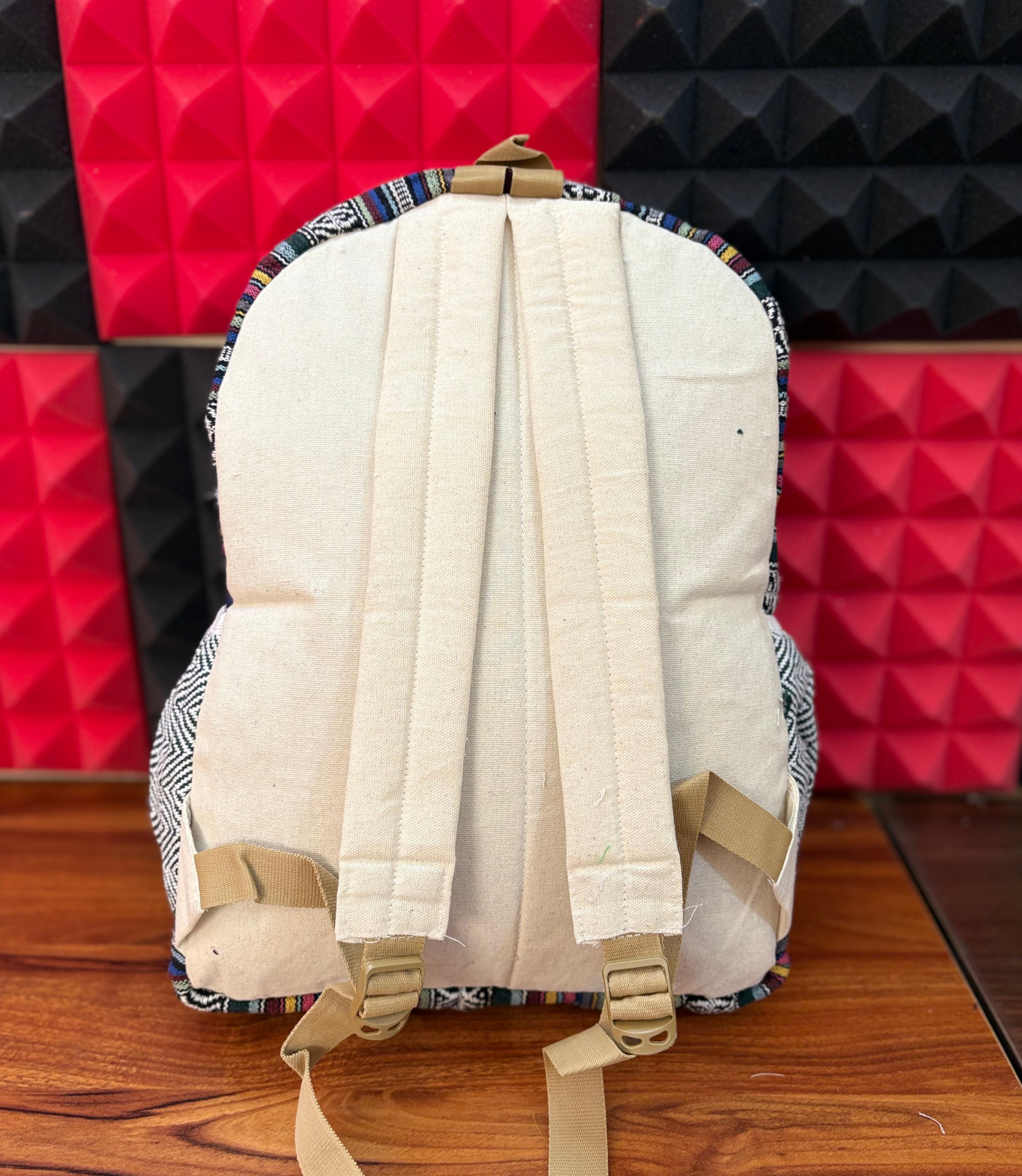 Hemp Bagpack - Hamsa Hand