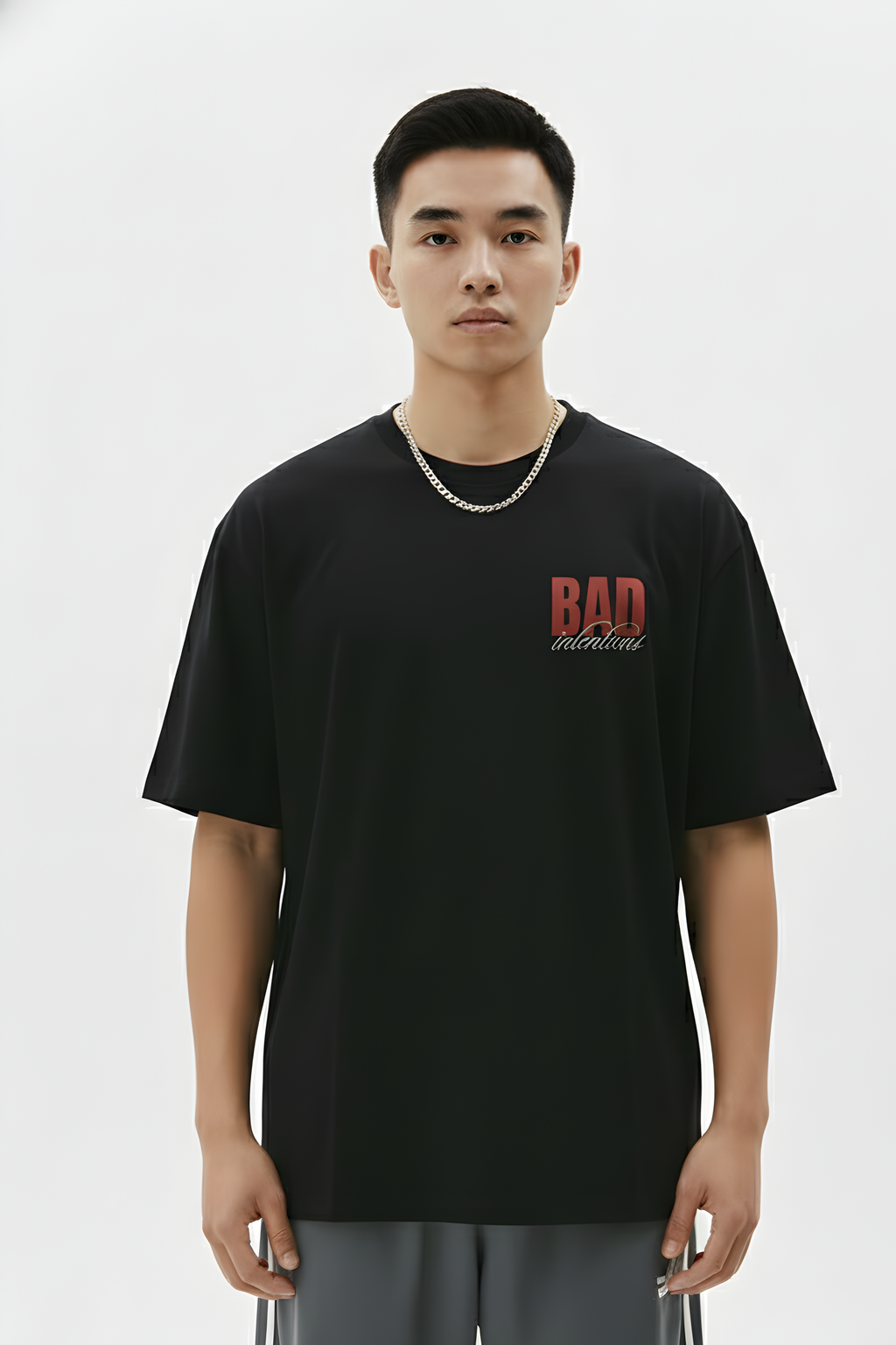 BAD Intentions Oversized Gym T-Shirt – Black