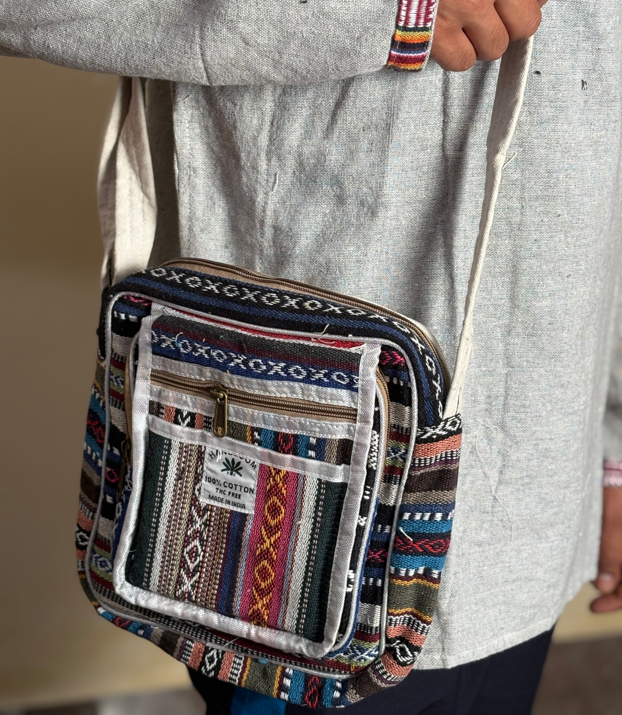 Hemp Side Bag - Mix Color