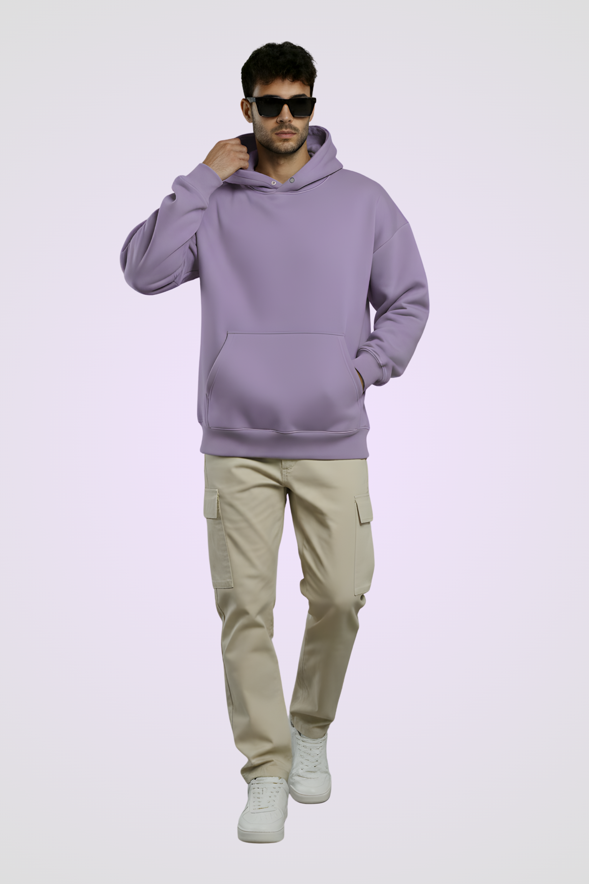 Free Soul Premium Oversized Hoodie  - Lavender