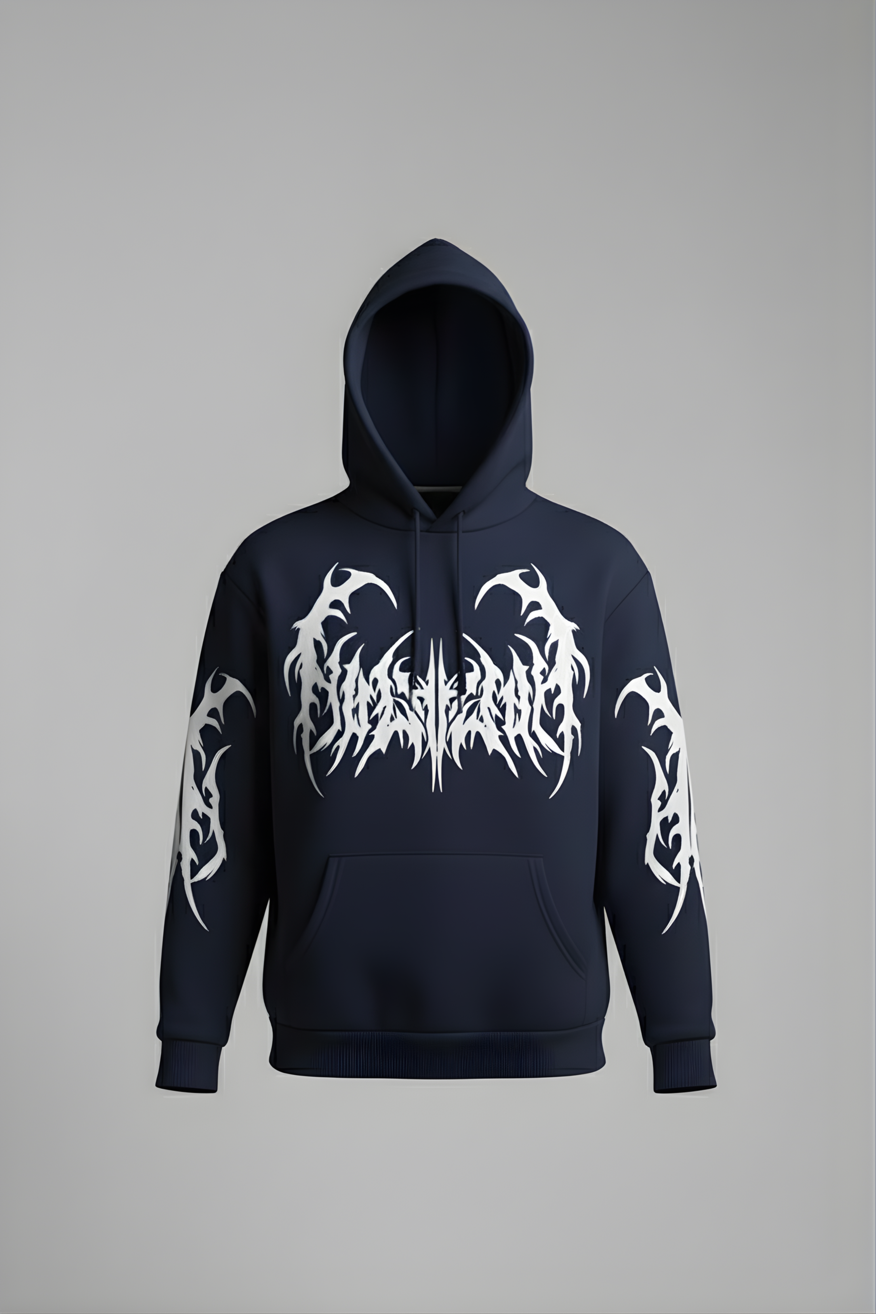 BlazeStrike Unisex Regular Fit Hoodie – Navy Blue