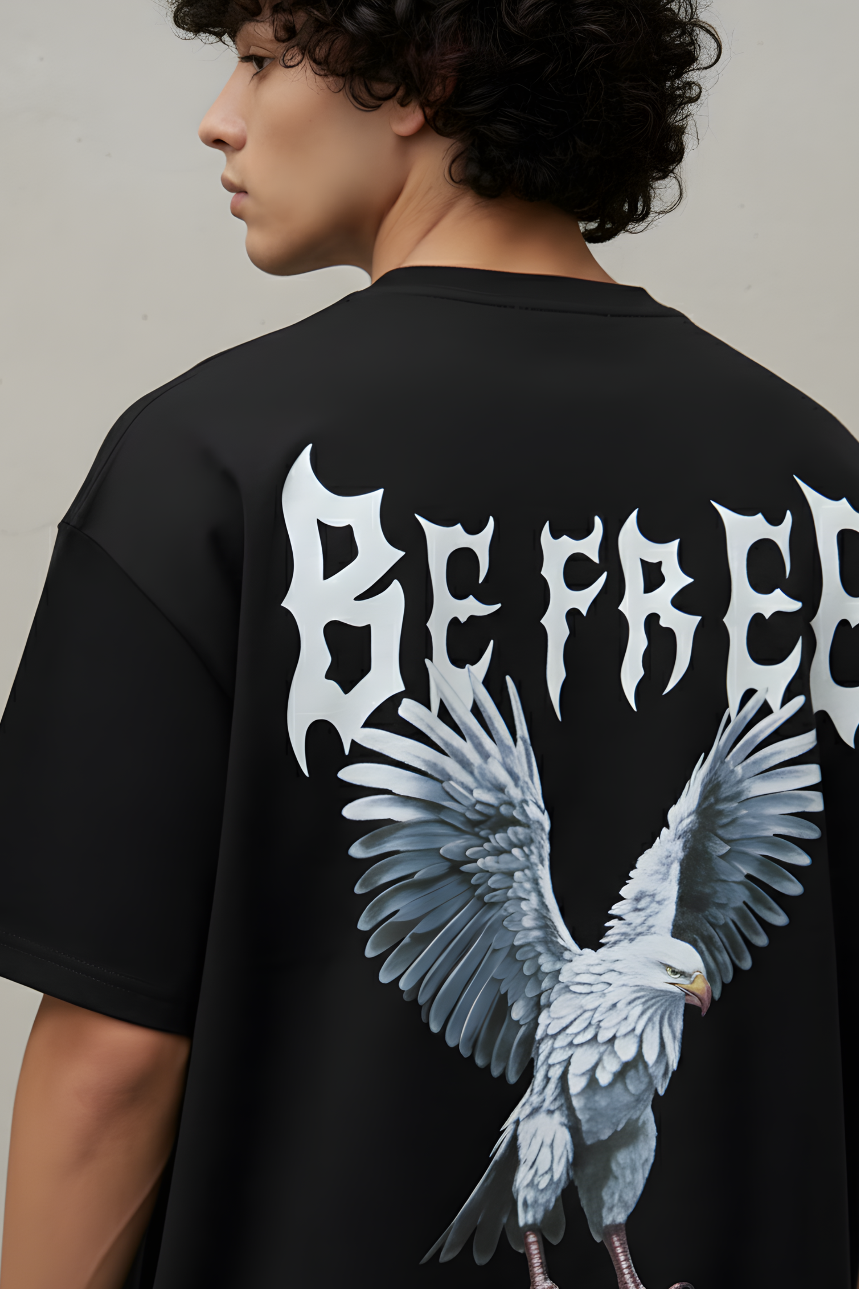 Be Free Oversized T-Shirt-Black