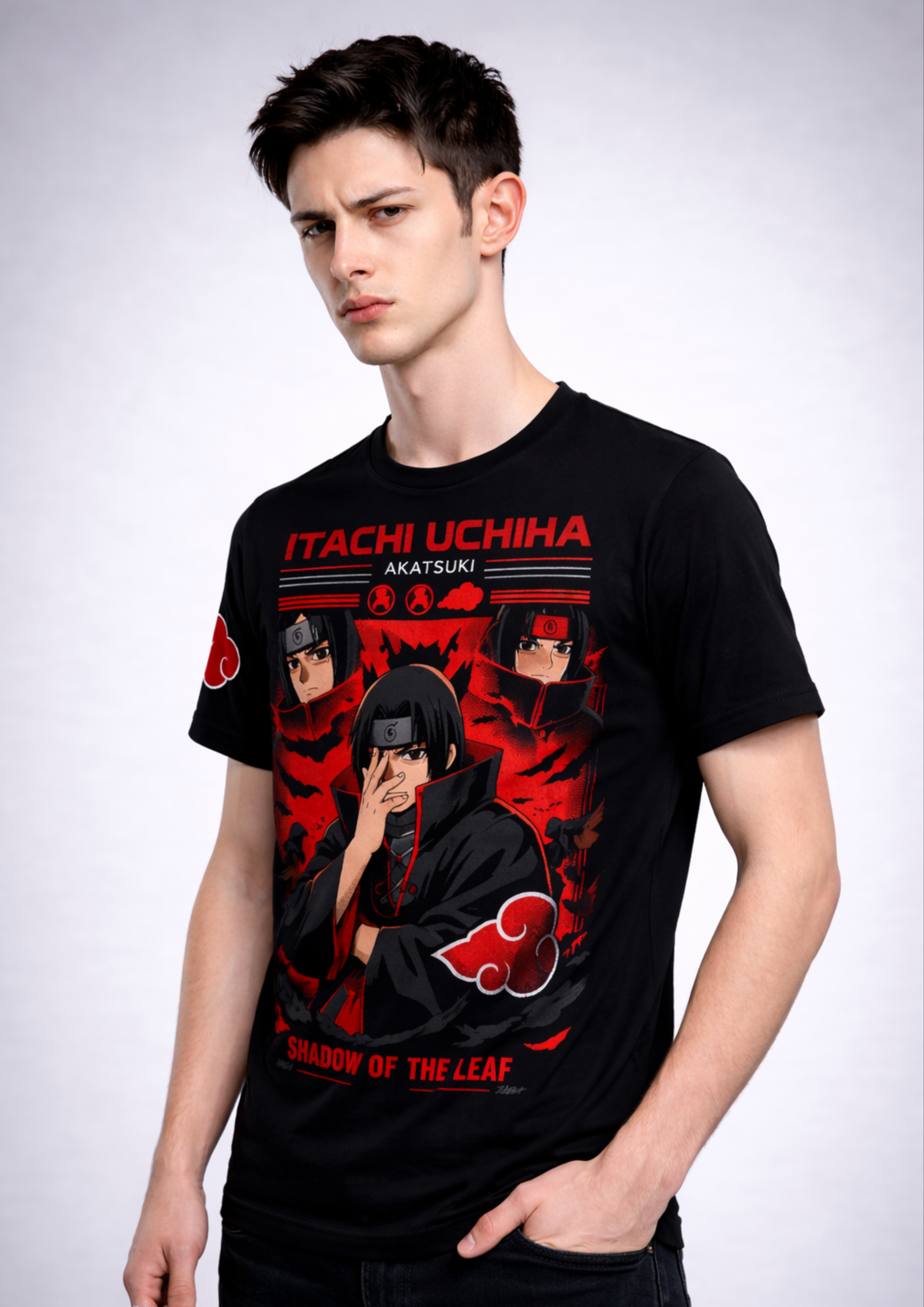 ITACHI Regular Fit T-Shirt-BLACK