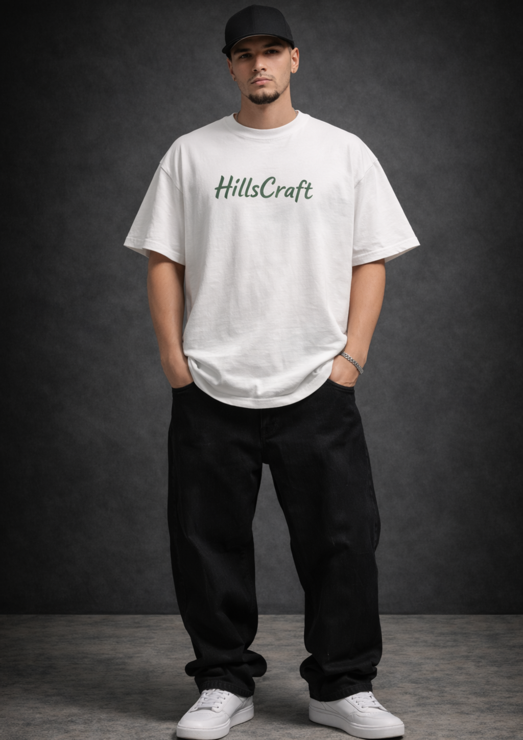 Lambo Hustle Oversized Tee - White