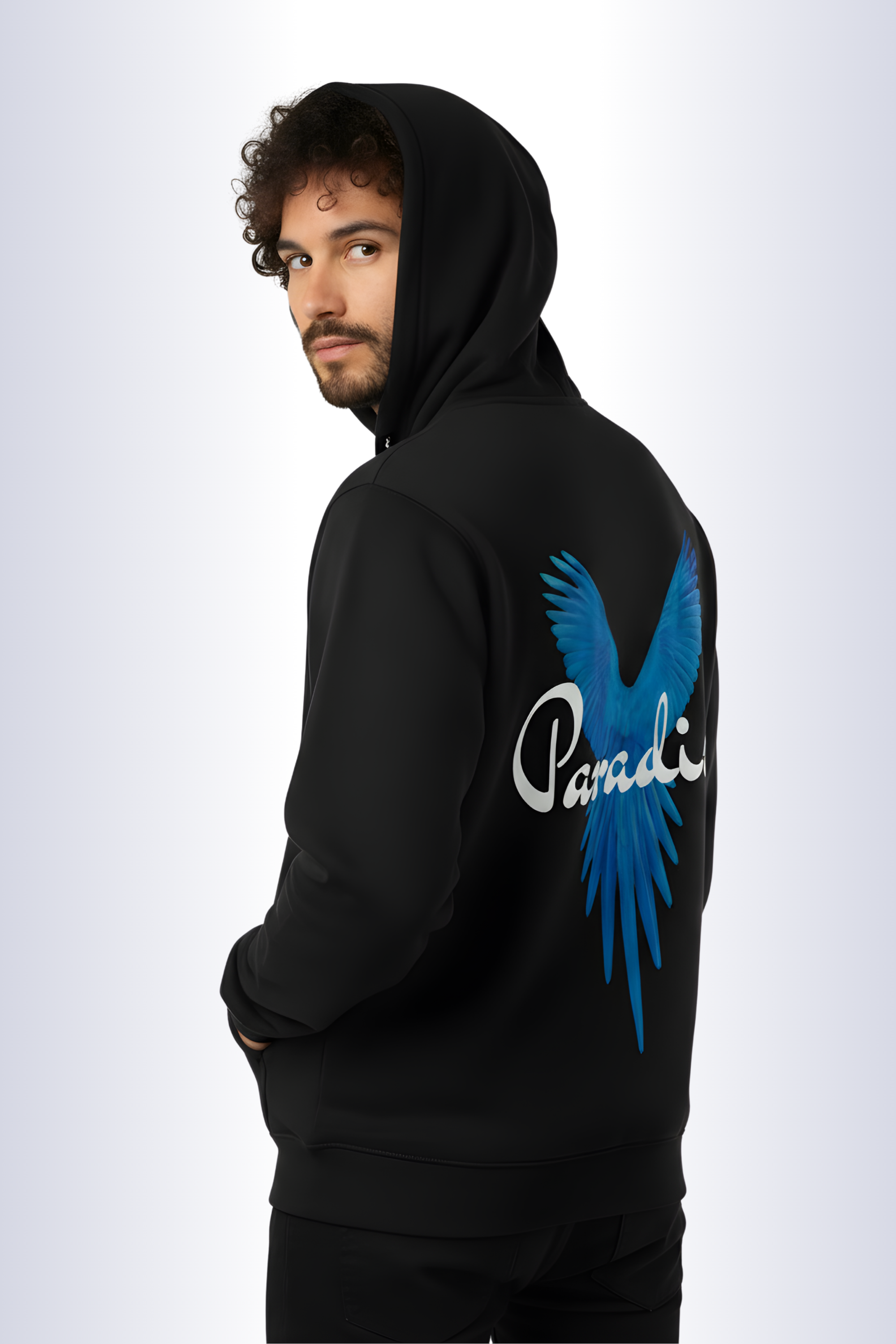 Paradise Premium Oversized Hoodie - Black