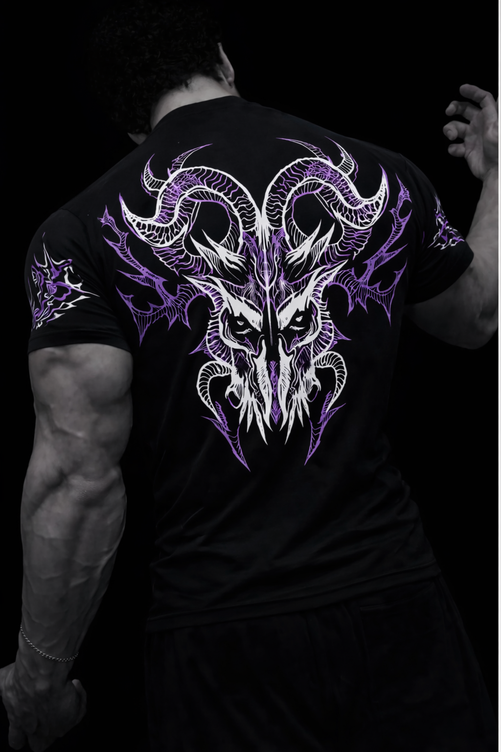 HELLHORN Compression Tee – Black