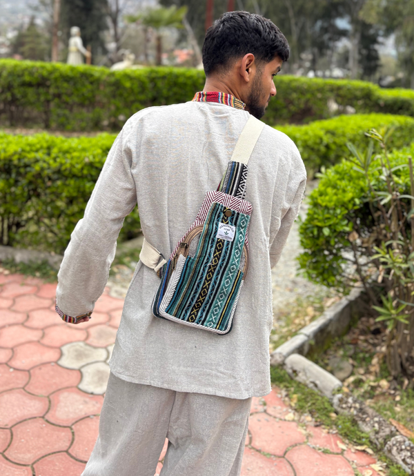 Hemp Chest Bag - Green
