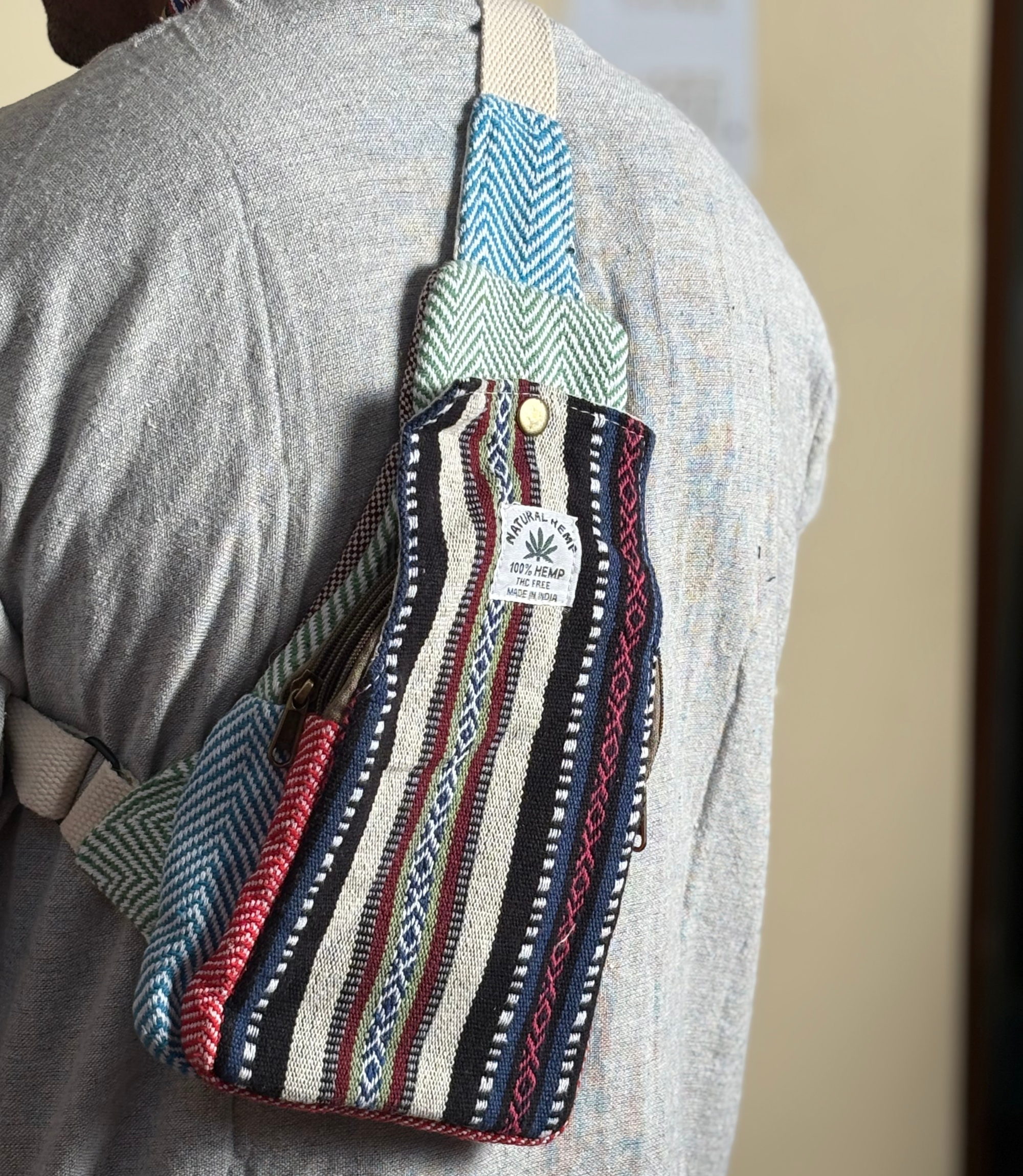 Hemp Chest Bag -Mix Color