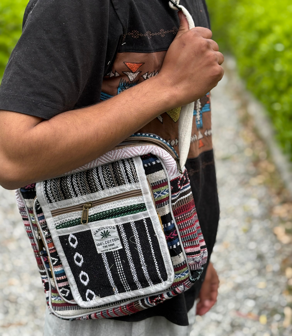 Hemp Side Bag - Black