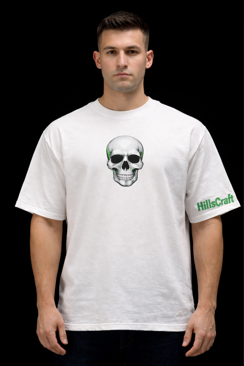 FEARLESS RIDER Oversized Tee - White