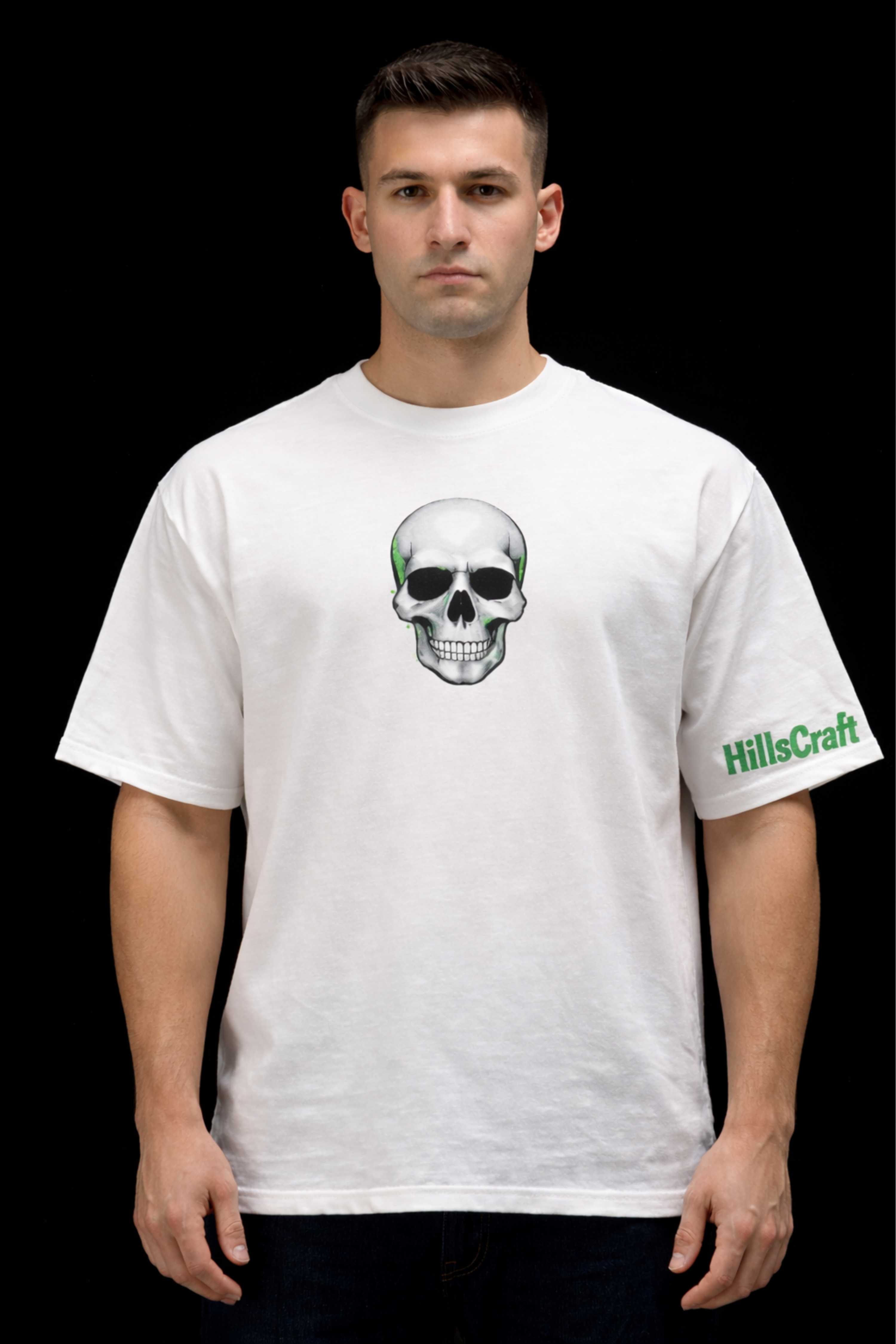 FEARLESS RIDER Oversized Tee - White