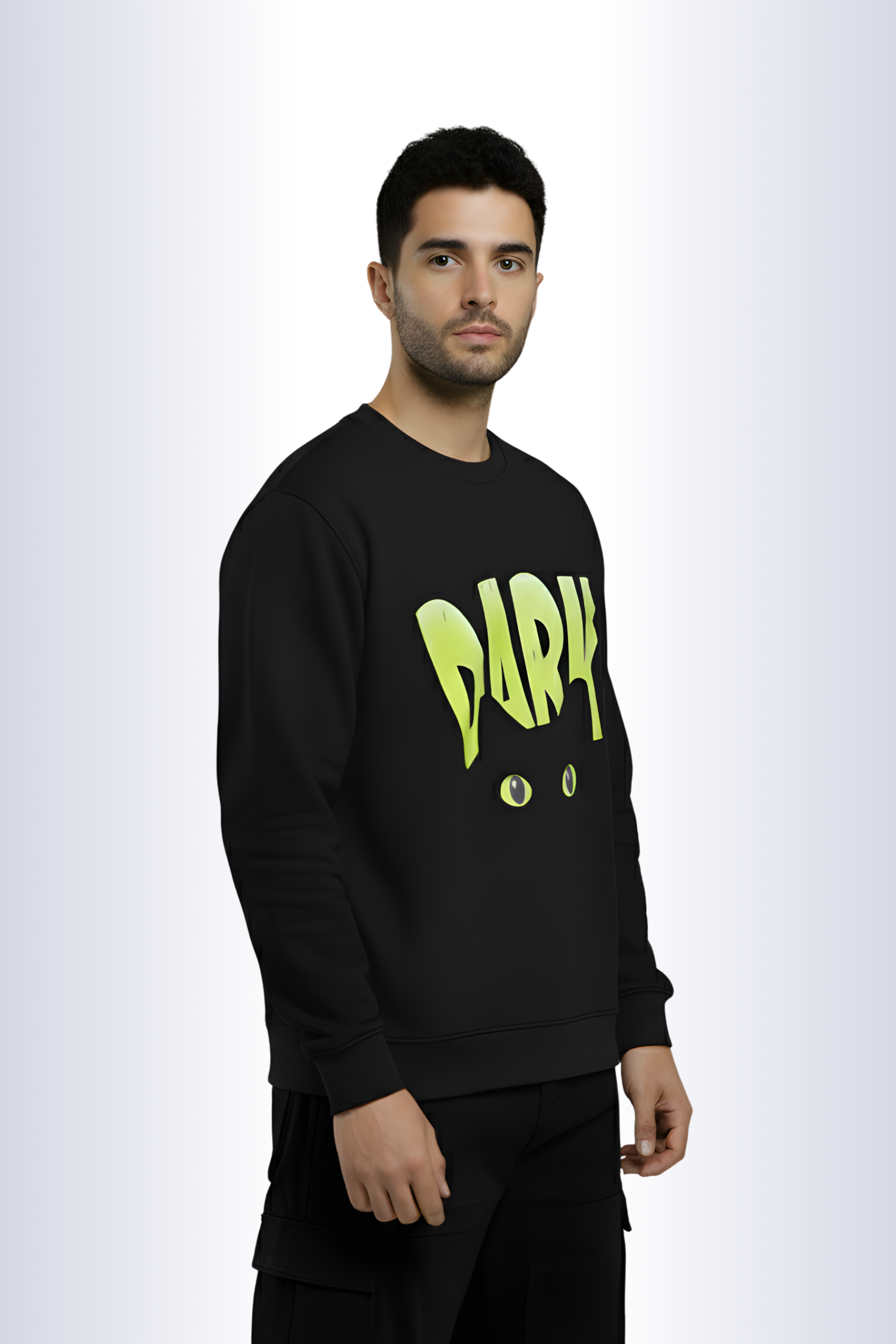 Dark Regular Sweatshirt-Black