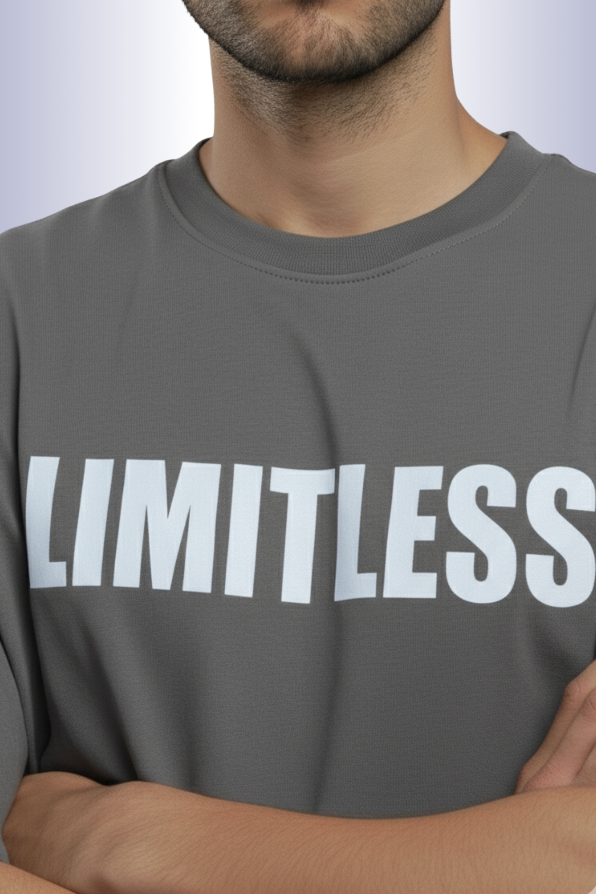 Limitless Oversized T-Shirt-Grey
