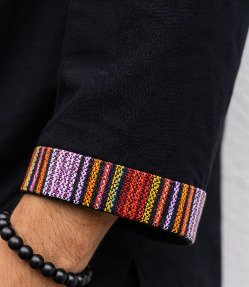 7 Chakara Kurta - BLACK