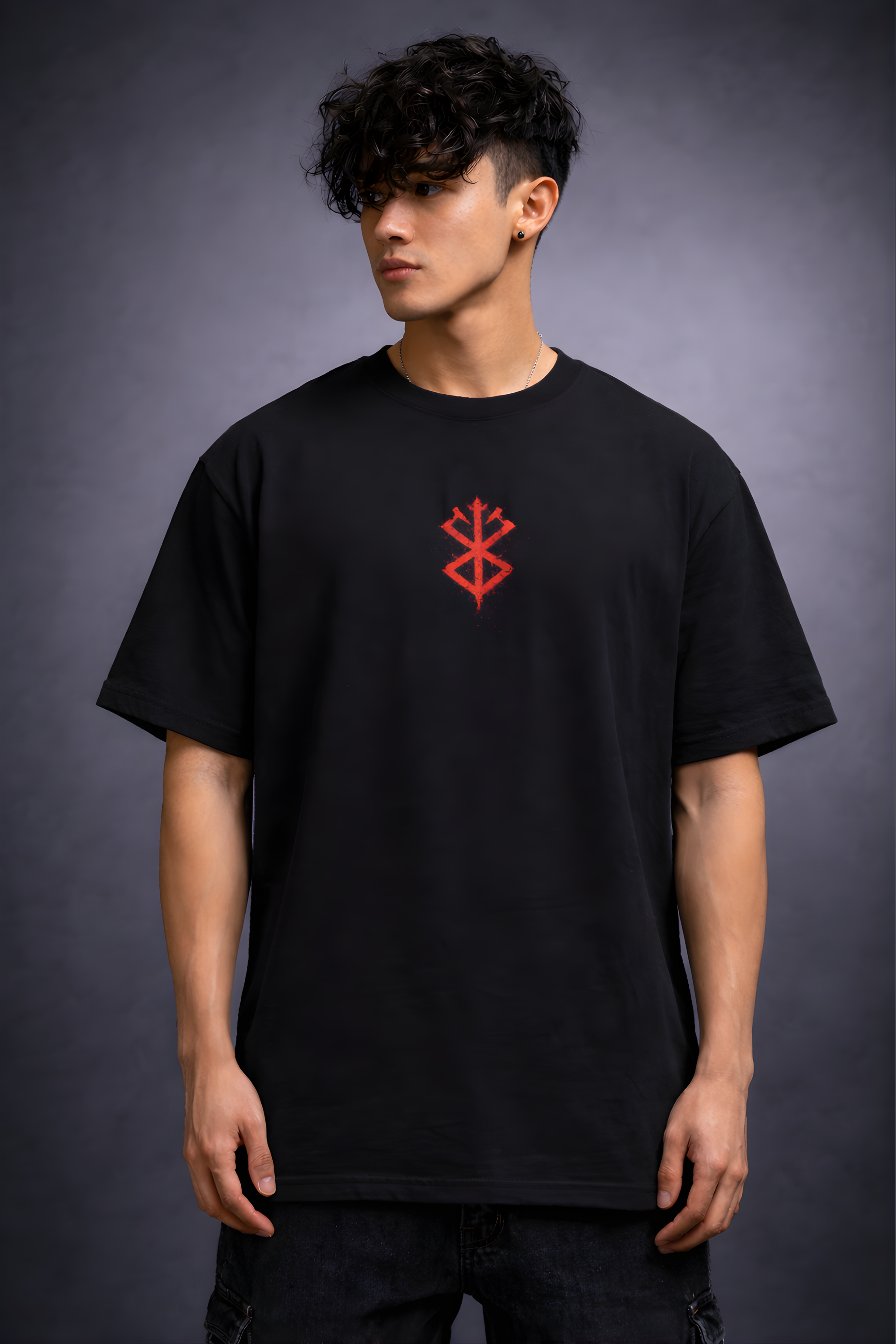 Warrior Berserk Oversized Tee - Black