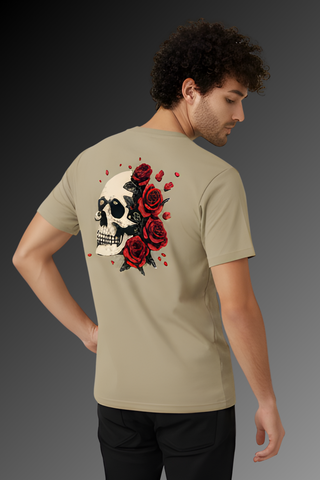 Love Yourself Regular Fit Printed T-Shirt-Beige