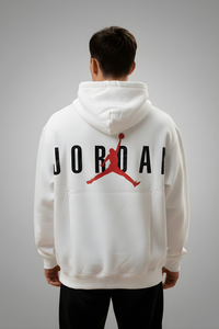 Jordan Premium Oversized Hoodie  - White