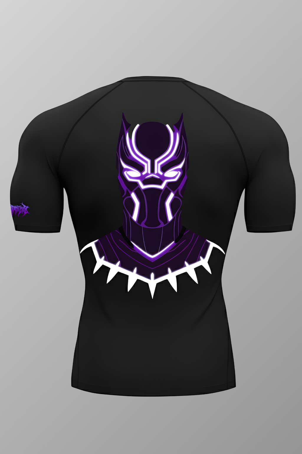 Black Panther Compression Half Sleeve T-Shirt – Black
