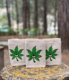 Printed Hemp eye Leaf Wallet