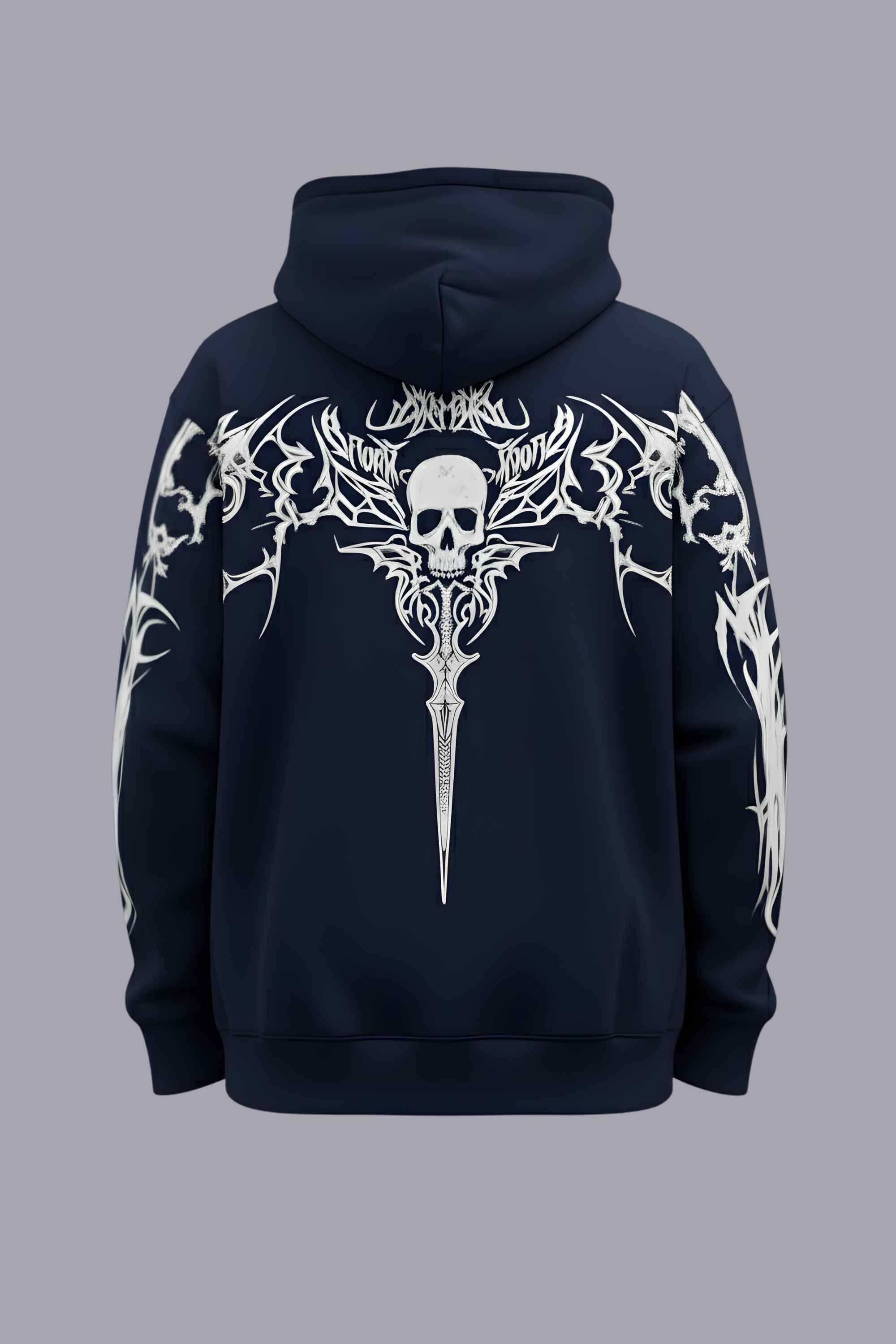Navy Slayer Regular Unisex Hoodie  - NAVY BLUE