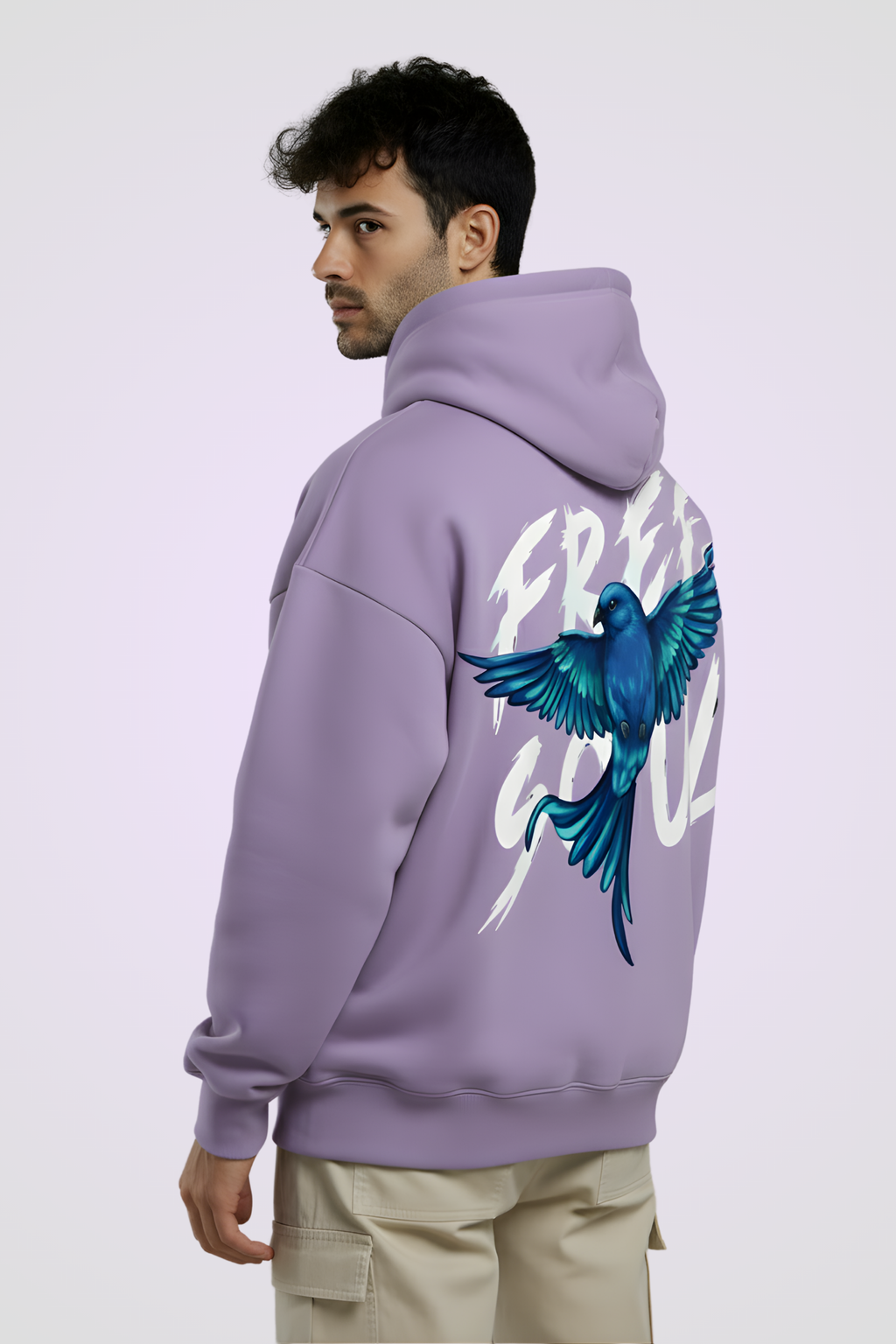 Free Soul Premium Oversized Hoodie  - Lavender