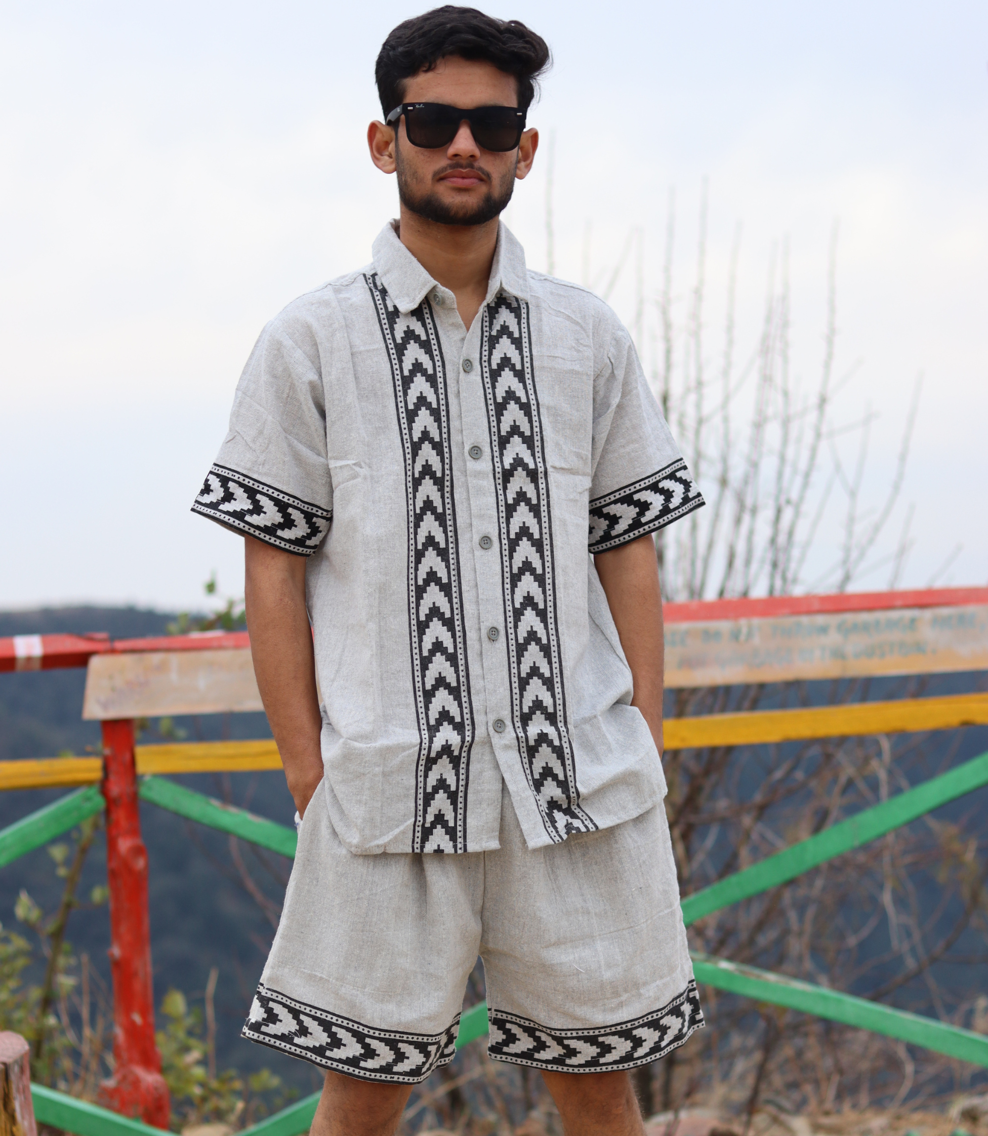 Summer Khadi CO-Ords Set