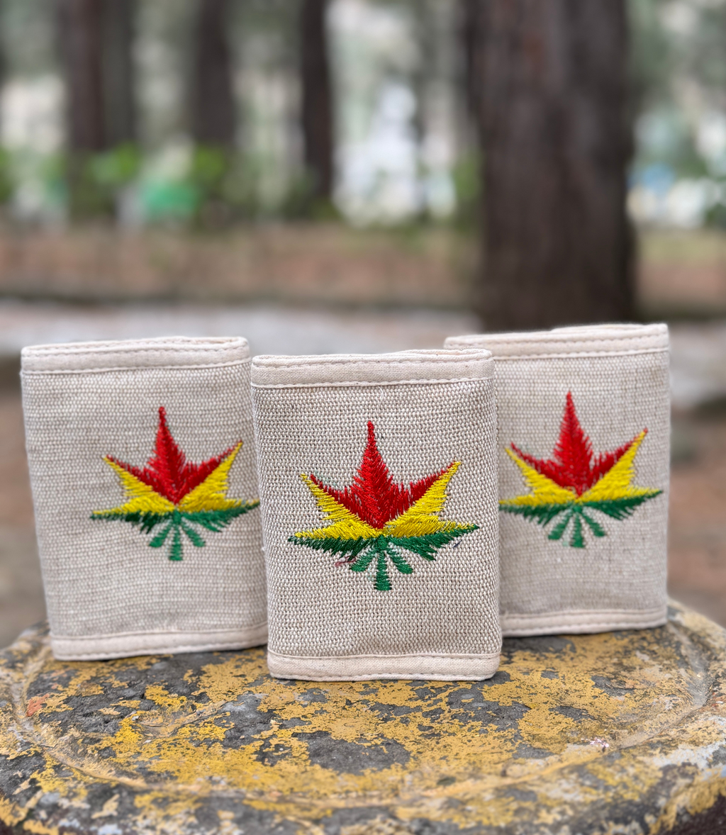 Embro Hemp Leaf Wallet - Tri Color
