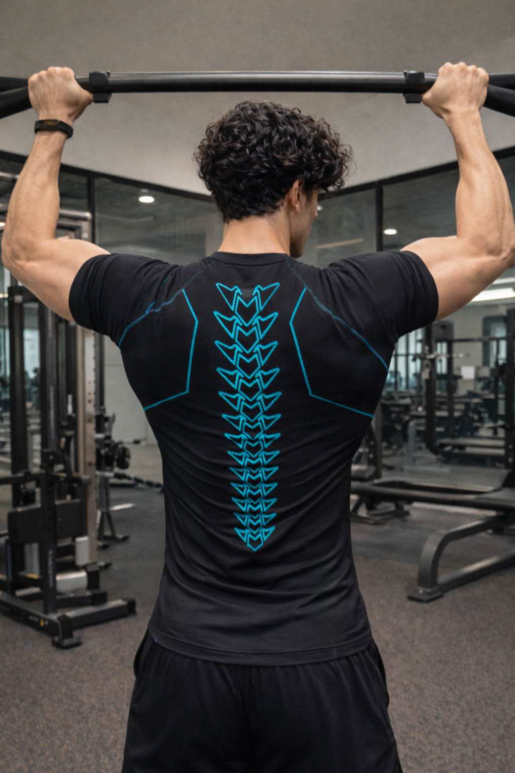 KAIJU no. 8 Compression Half Sleeve T-Shirt – Black