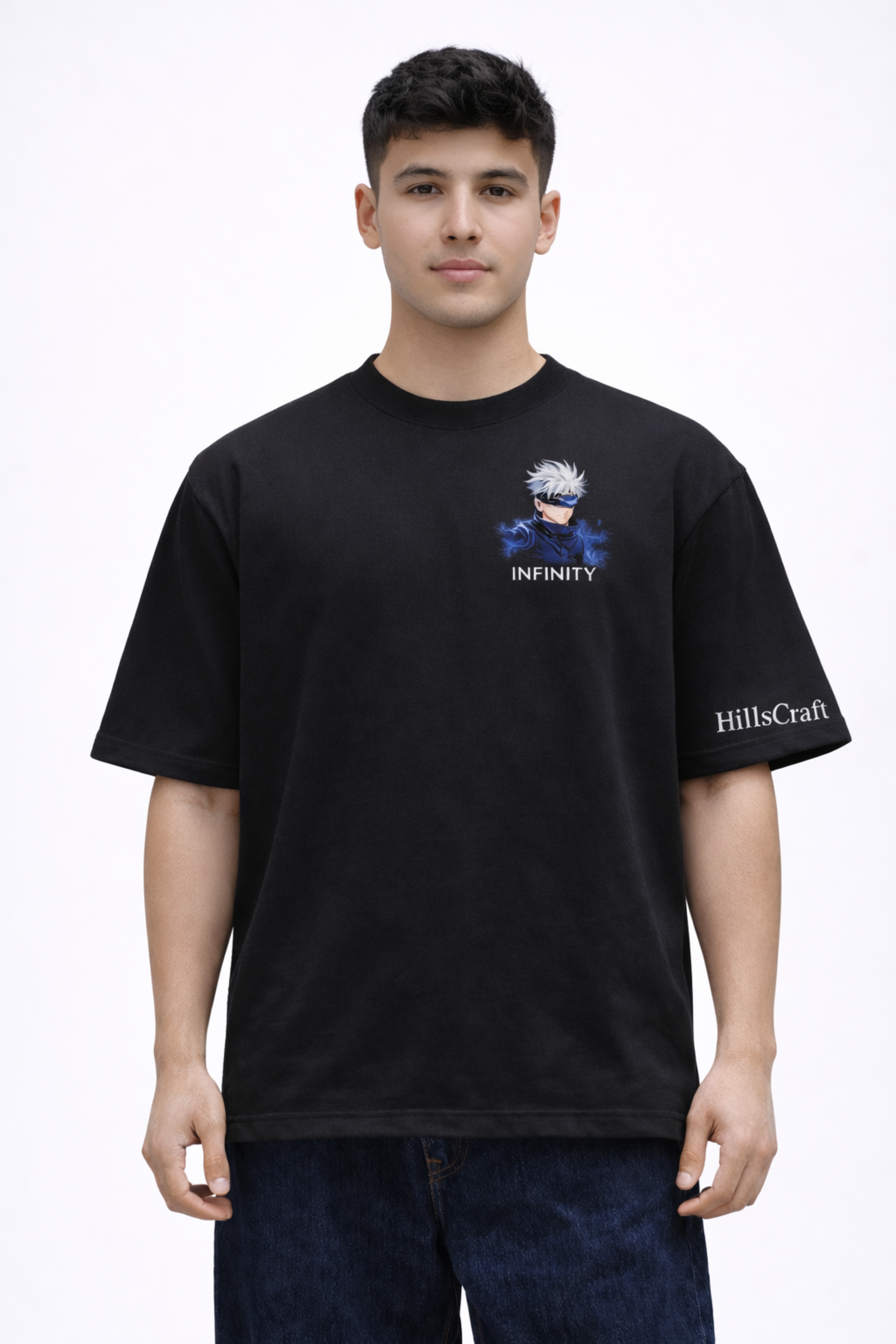 INFINITY Oversized Tee - Black