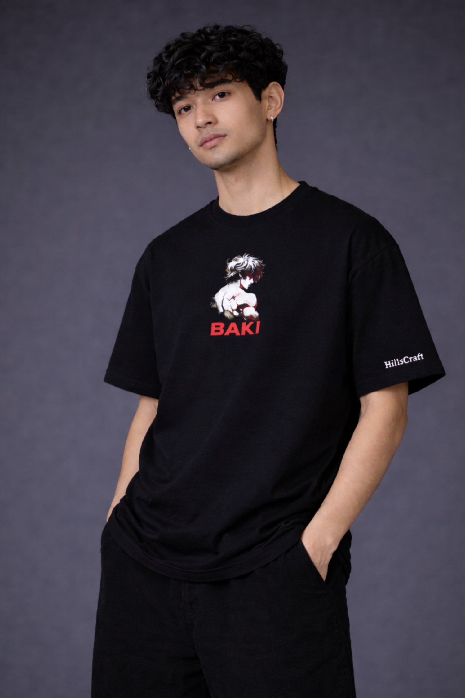 BAKI Oversized Tee - Black