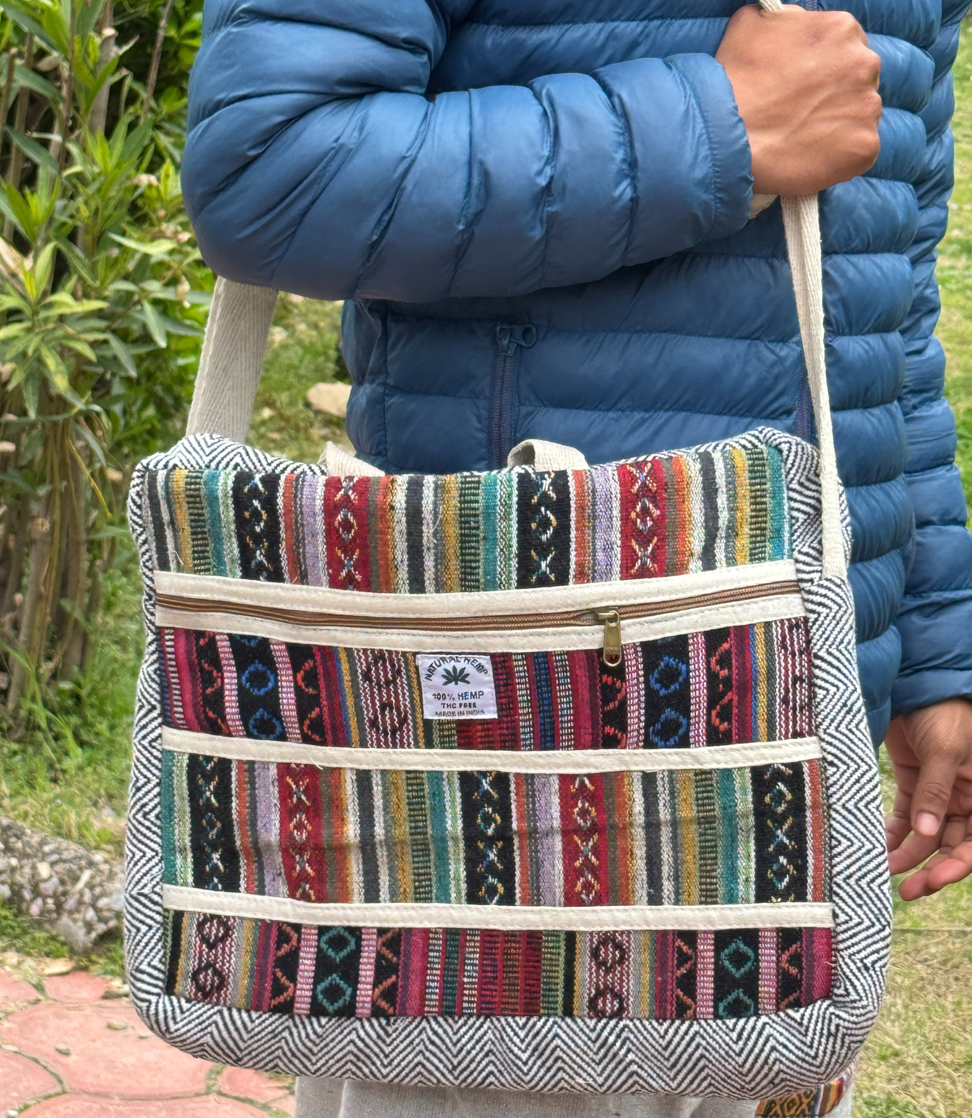 Hemp Laptop Bag - Multicolor