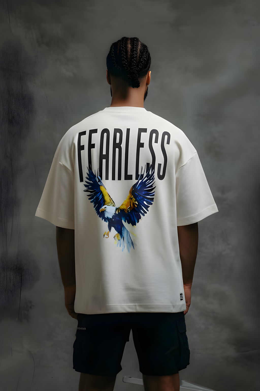 Fearless Oversized T-Shirt-White