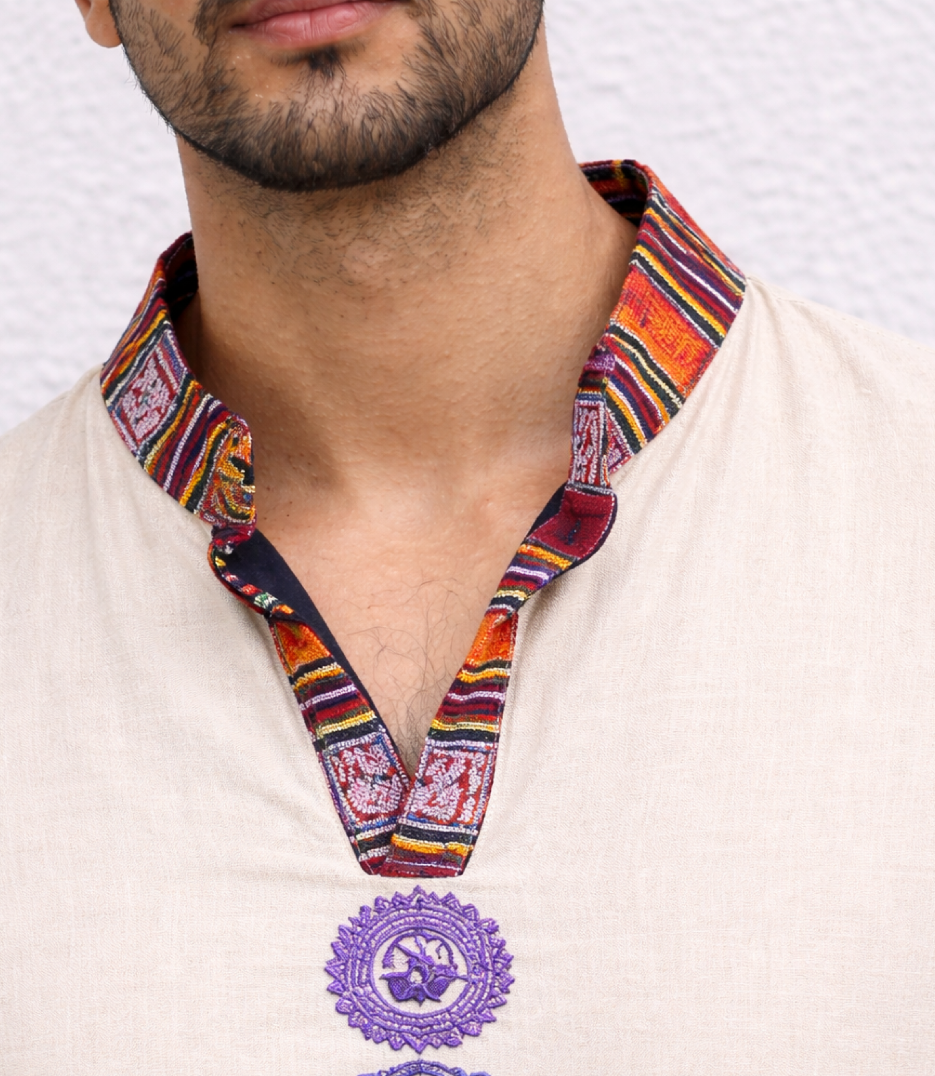 7 Chakara Kurta - BEIGE