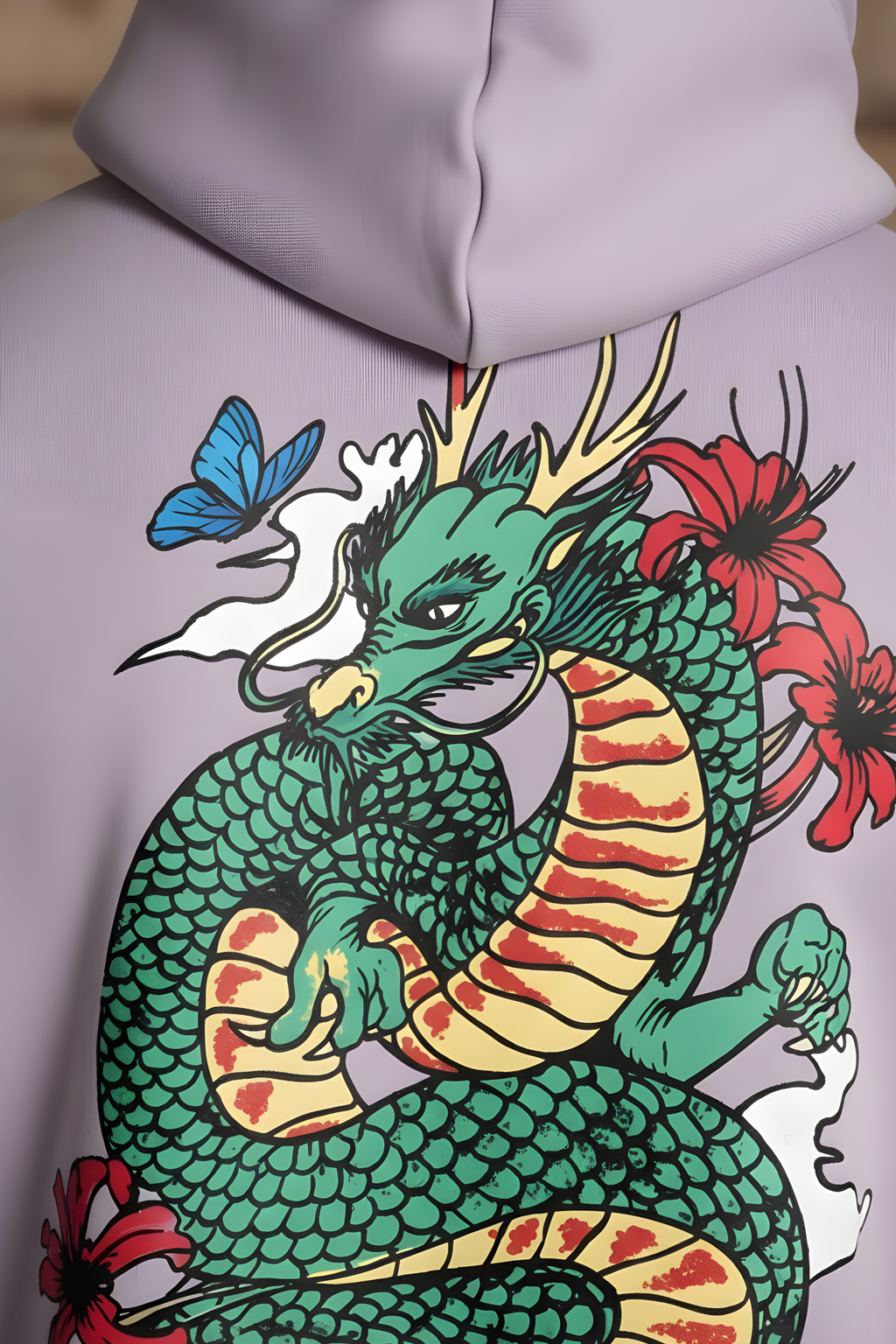 Mystic Dragon Unisex Regular Hoodie – Lavender