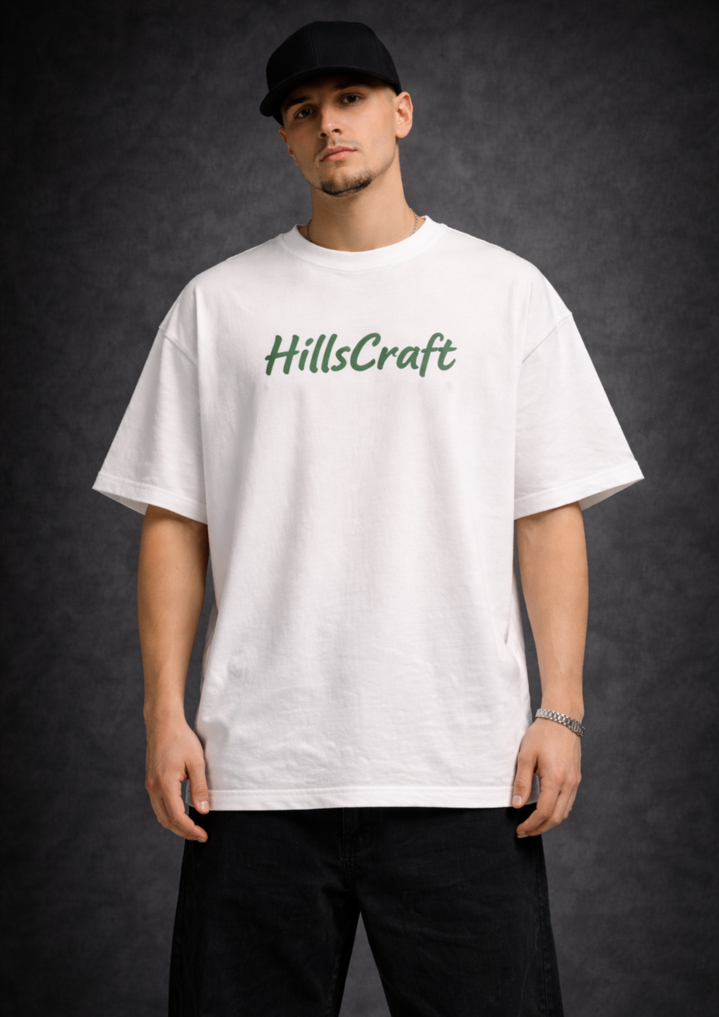 Lambo Hustle Oversized Tee - White